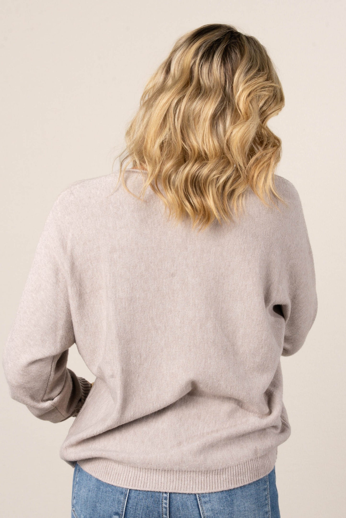 Naomi Front Seamed Hi-Lo Sweater