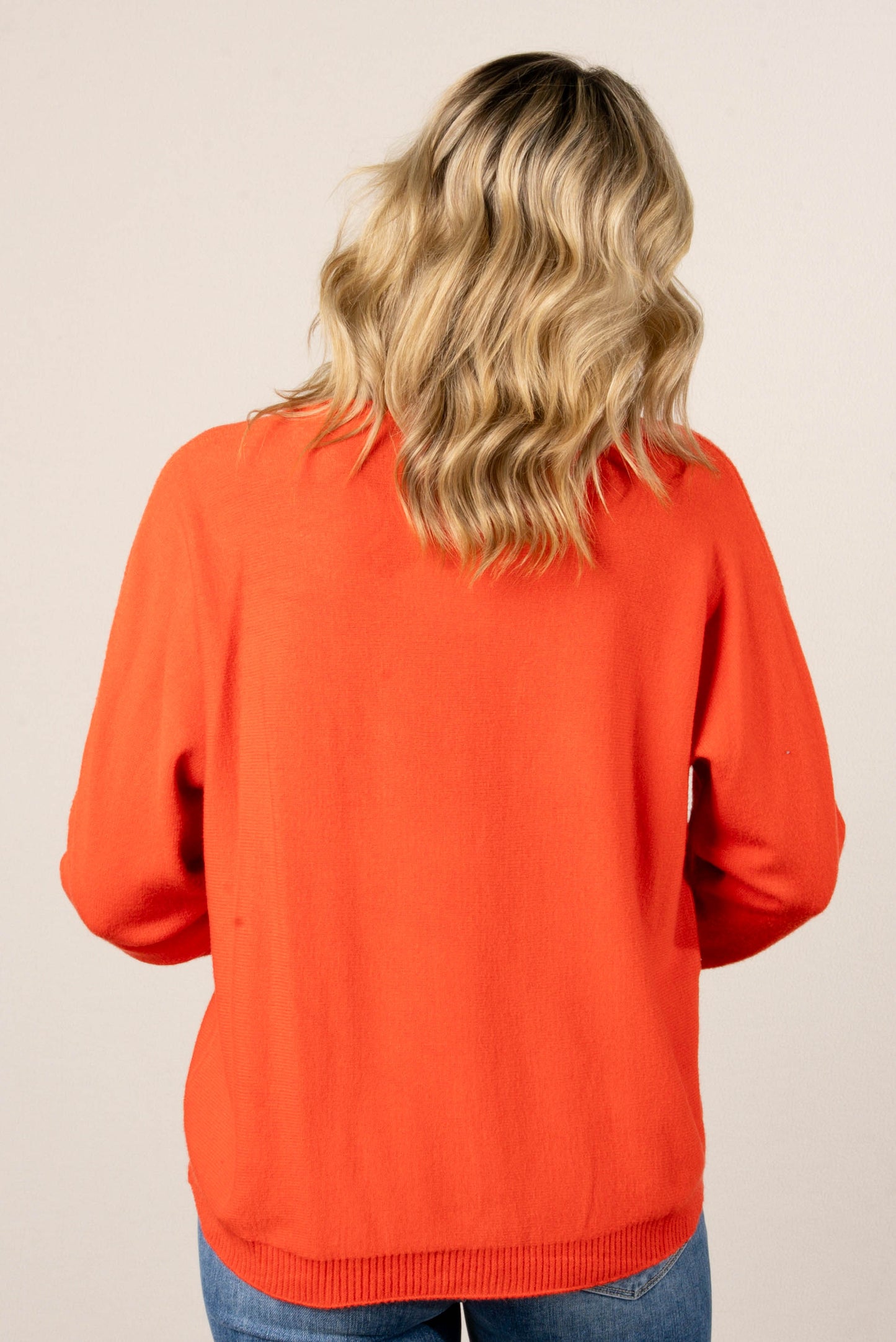 Naomi Front Seamed Hi-Lo Sweater