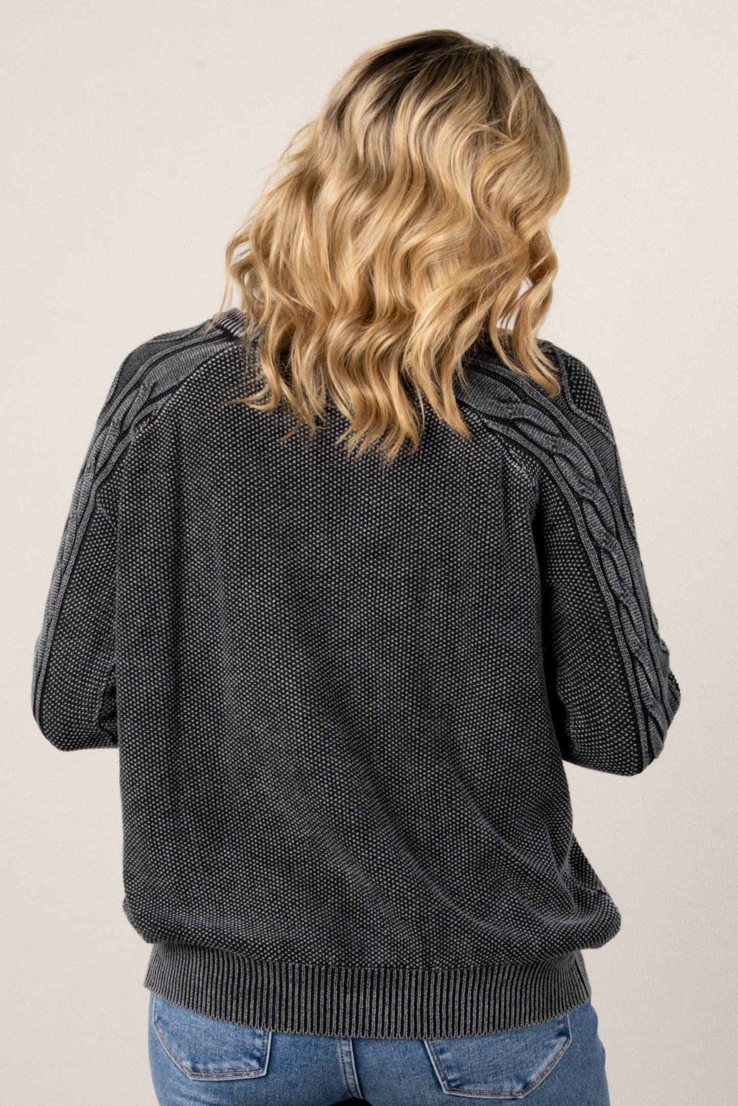 Maeve Stone Washed Raglan Sweater