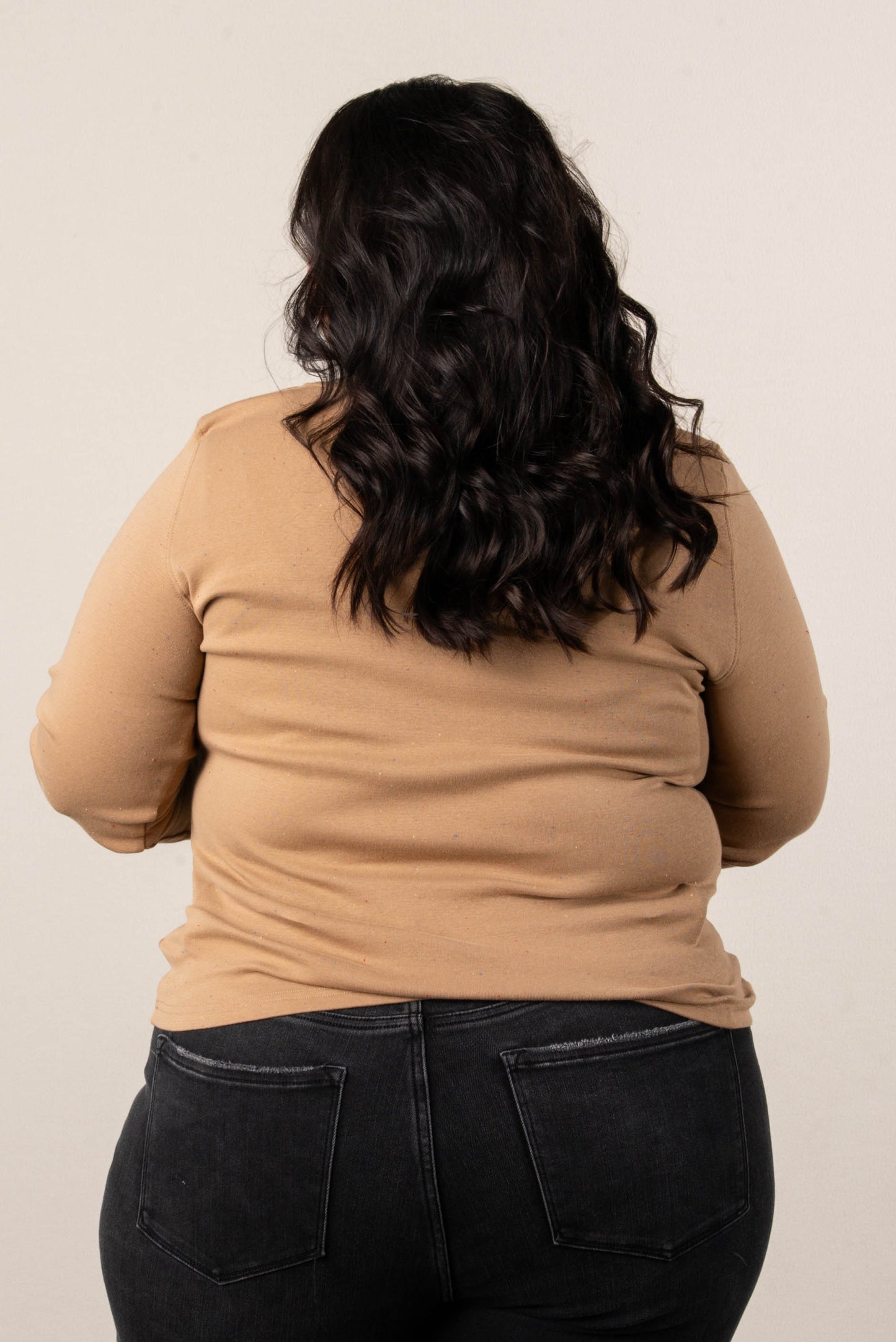 Willow Speckled Knit Henley Top