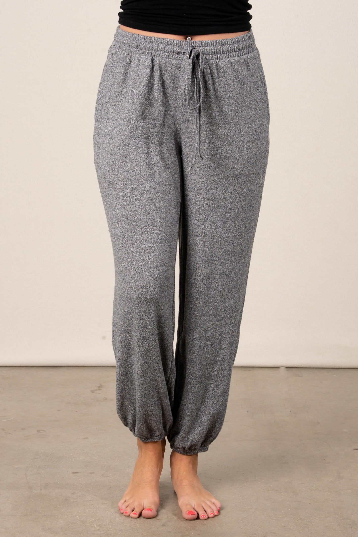 Sammie Melange Drawstring Joggers