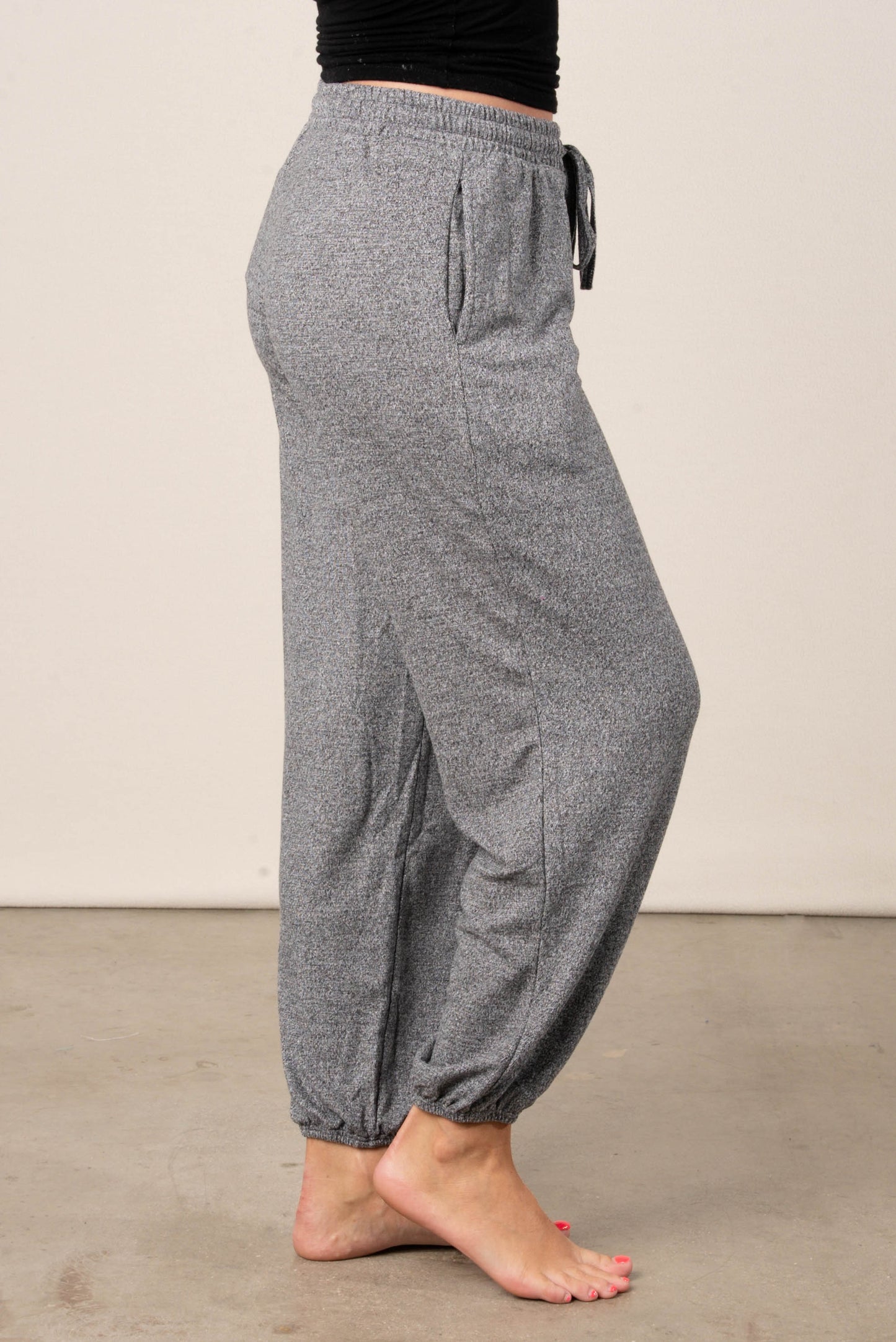 Sammie Melange Drawstring Joggers