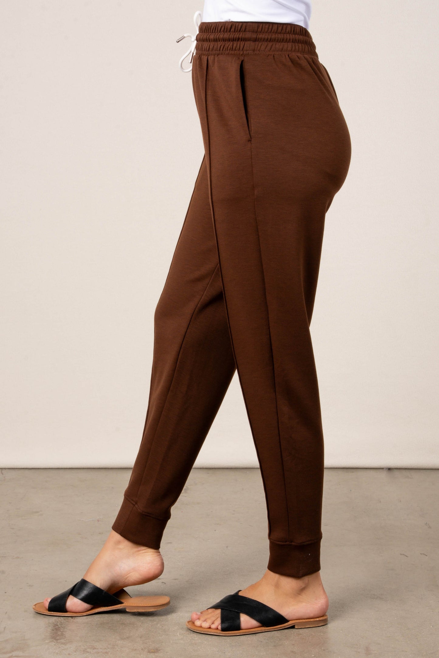 Sienna Scuba Seamed Drawstring Joggers