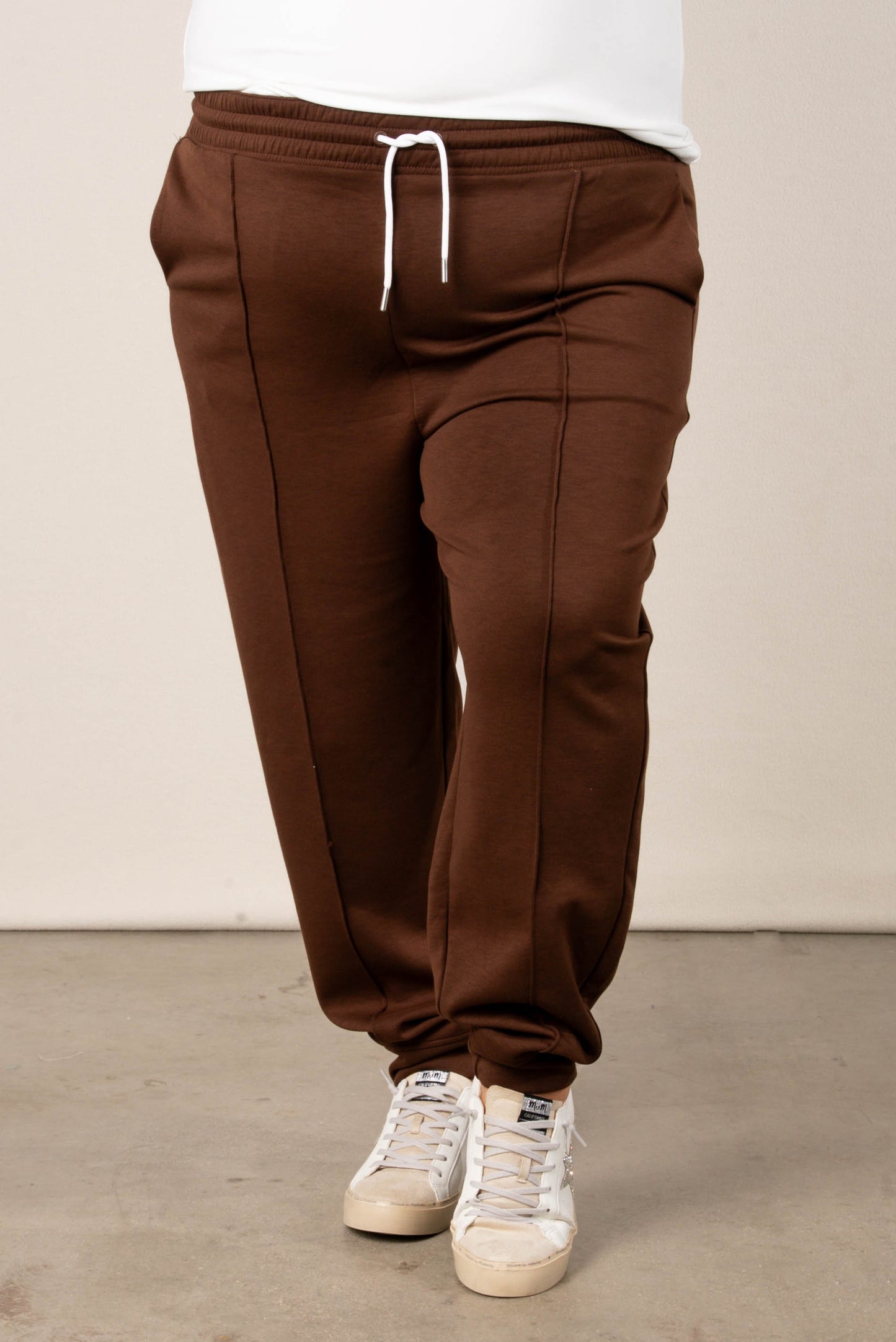 Sienna Scuba Seamed Drawstring Joggers