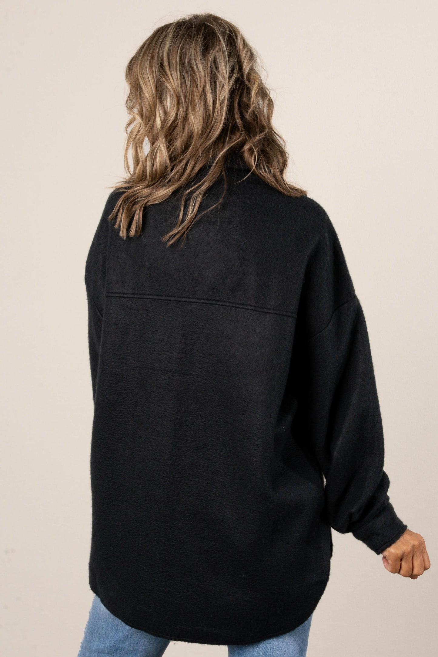 Lucy Fleece Hi-Lo Shacket