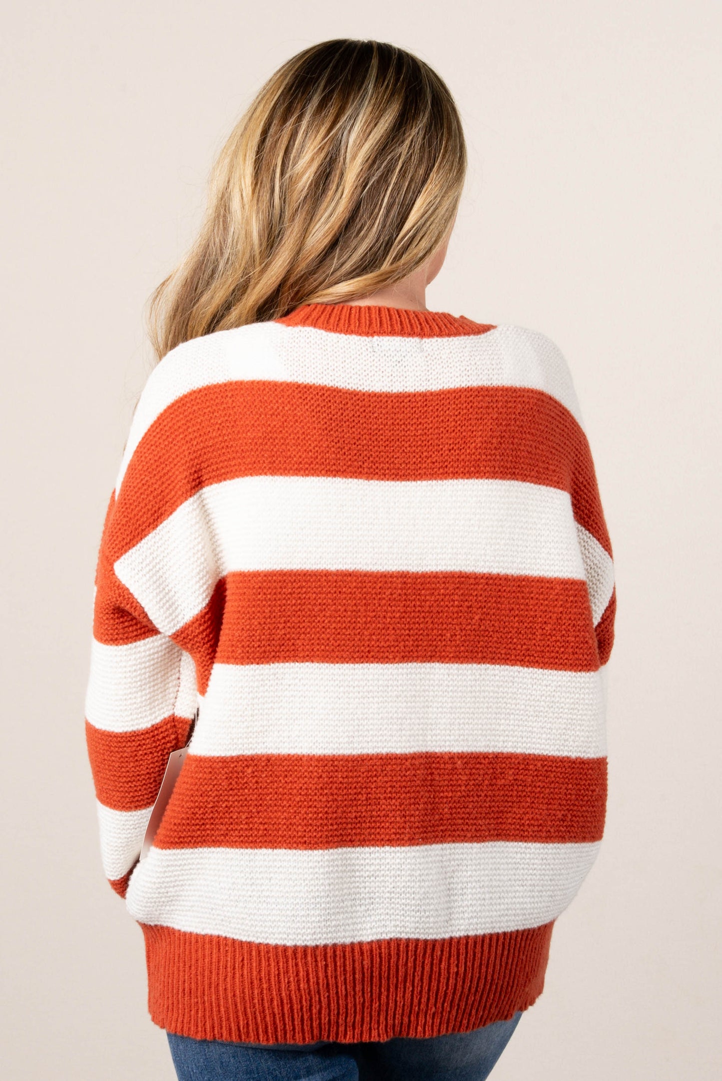 Savannah Striped Drop Shoulder Sweater