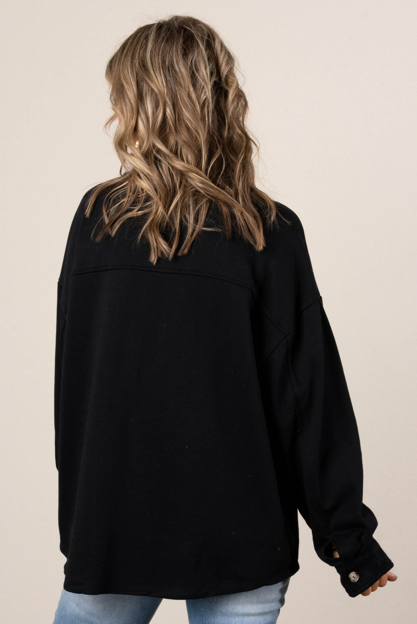Margot Oversized French Terry Shacket