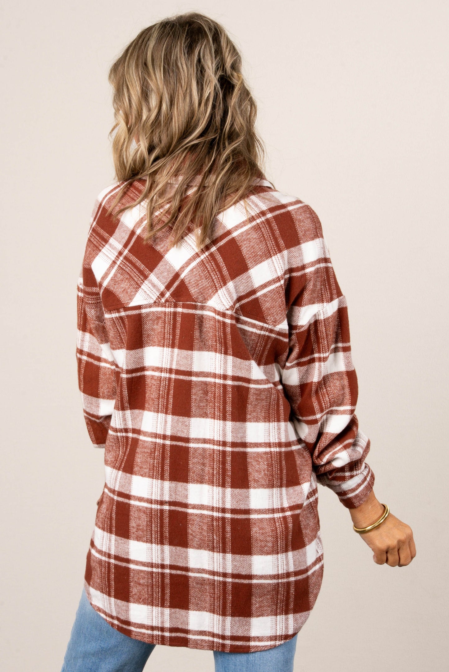 Macy Brushed Plaid Shacket