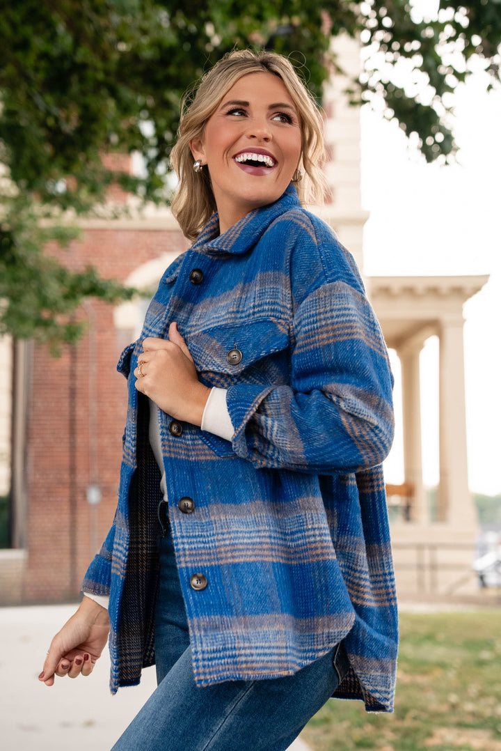 Everleigh Brushed Plaid Shacket