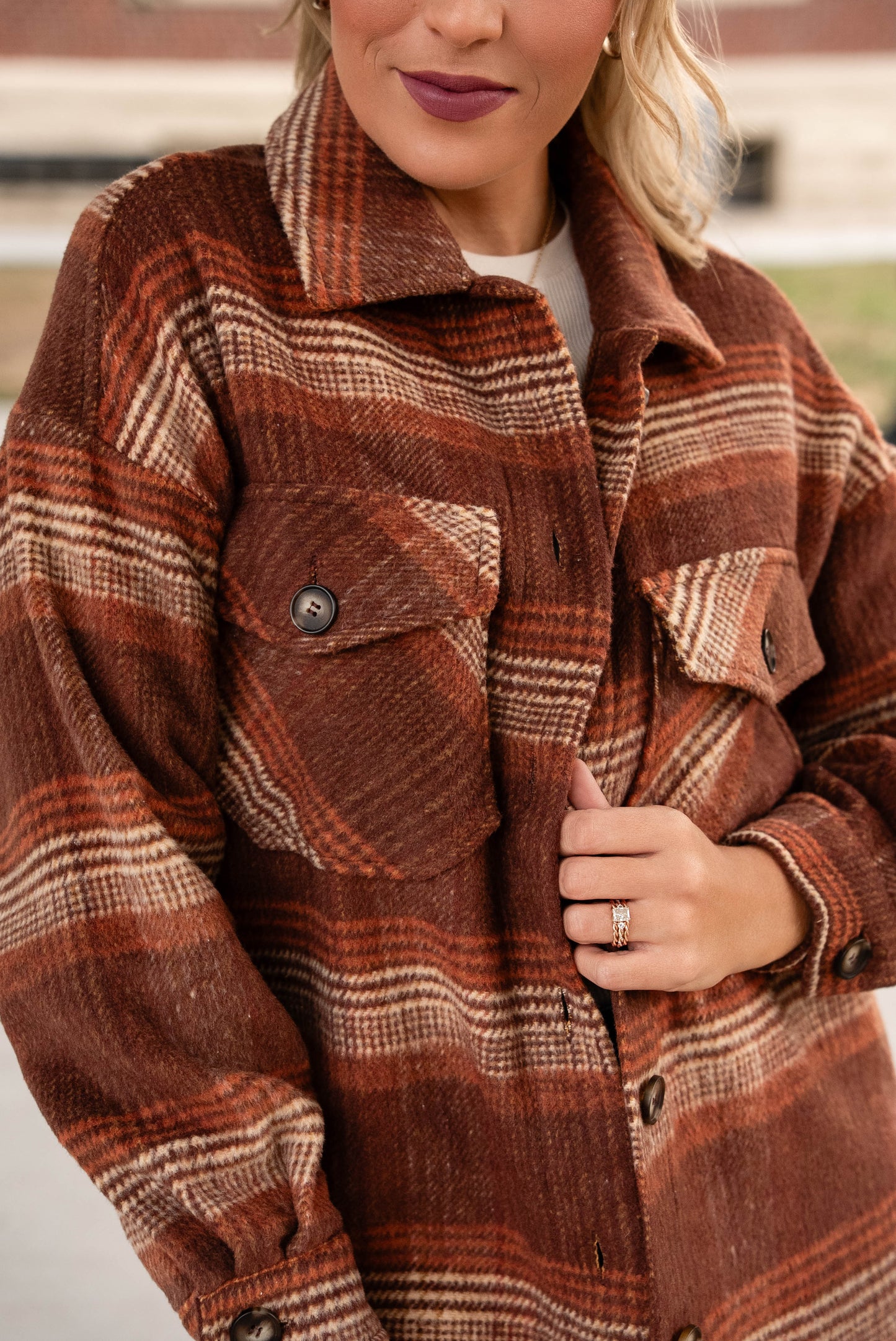 Everleigh Brushed Plaid Shacket