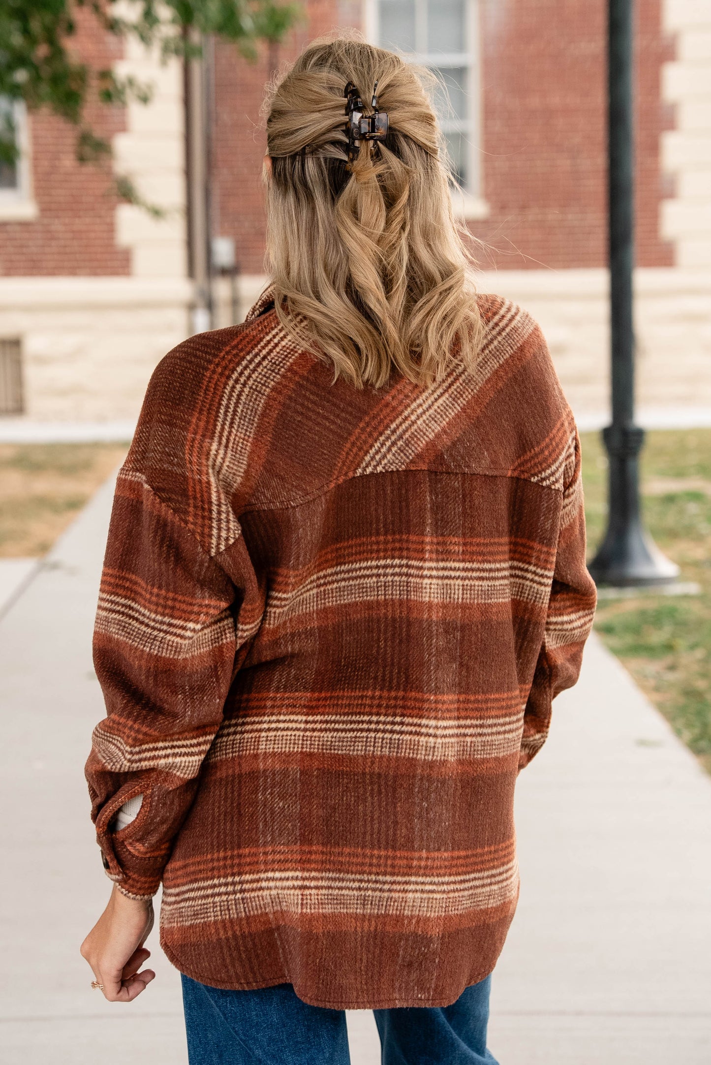 Everleigh Brushed Plaid Shacket