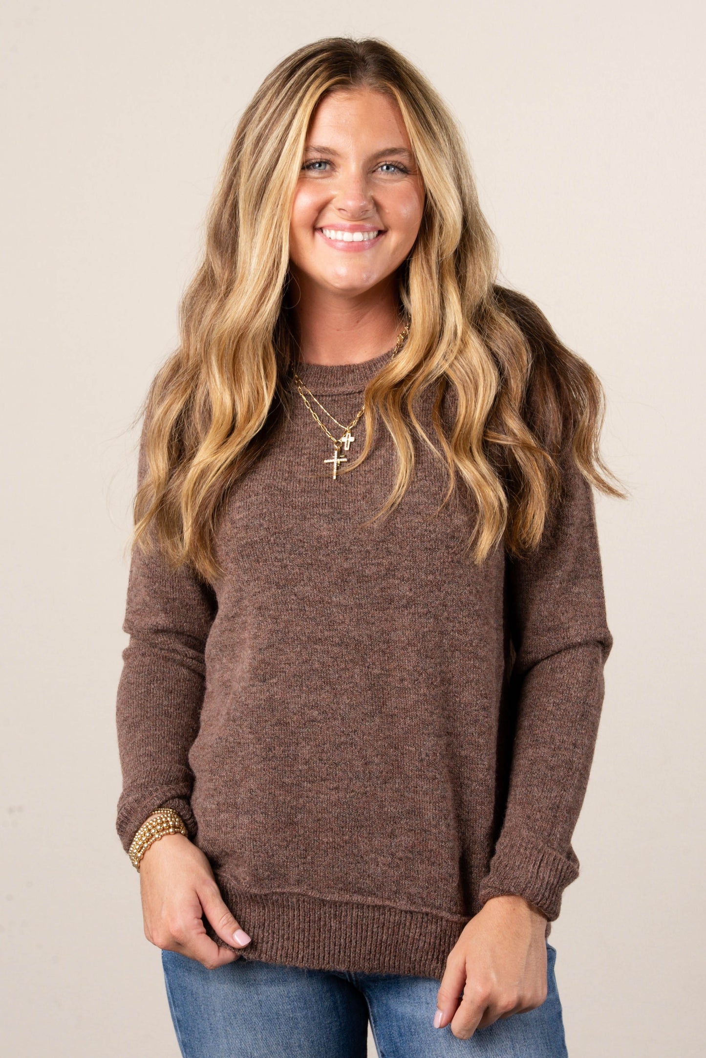 Lauren Raised Seam Sweater