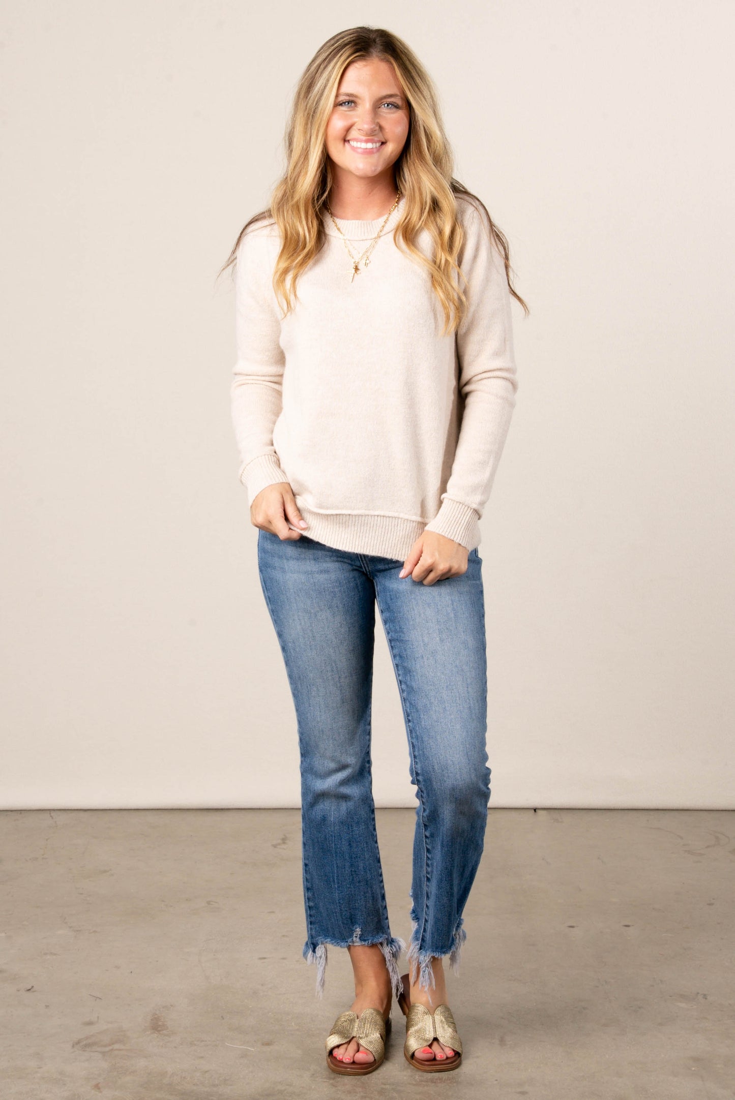 Lauren Raised Seam Sweater