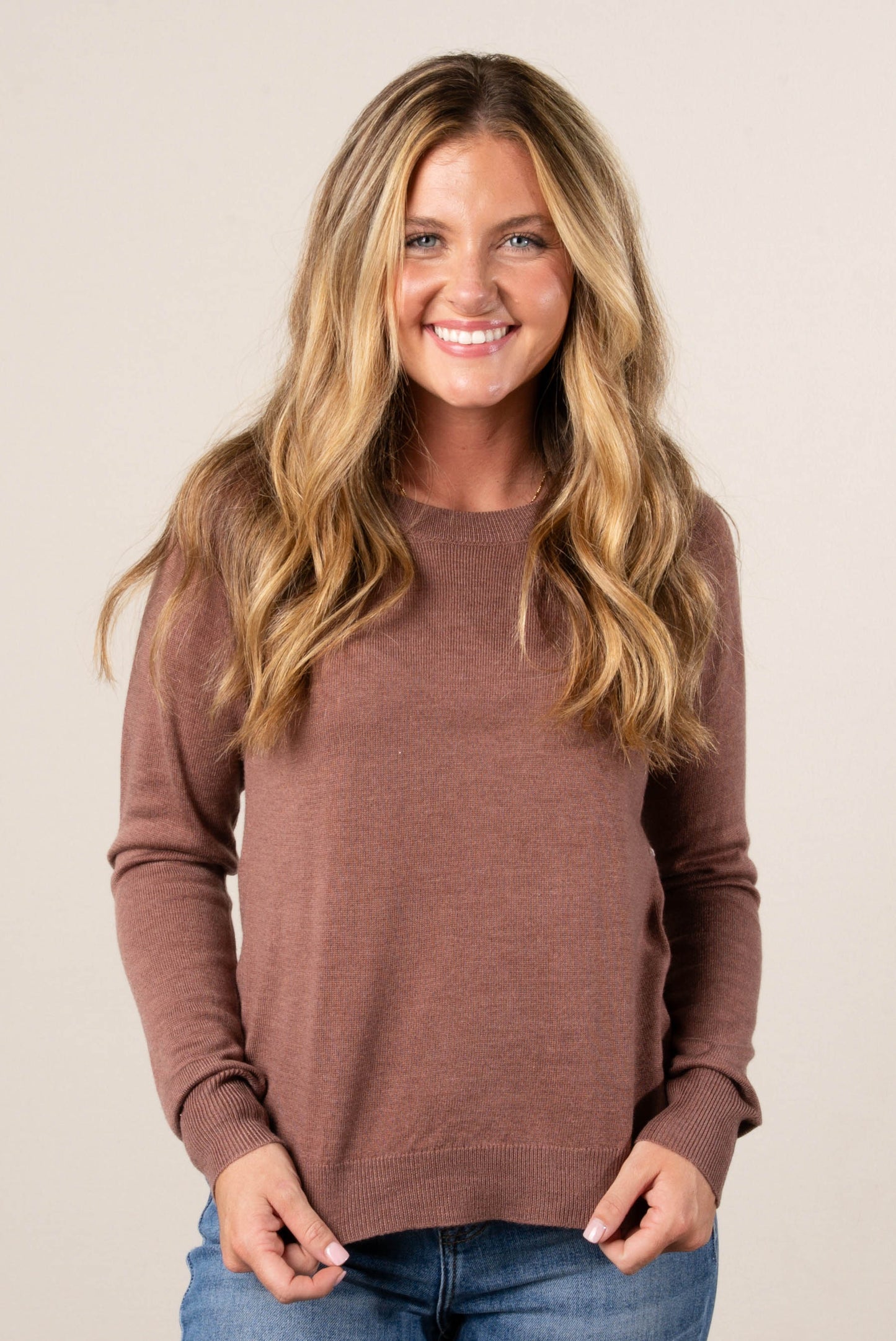 Olivia Fine Knit Raglan Sweater