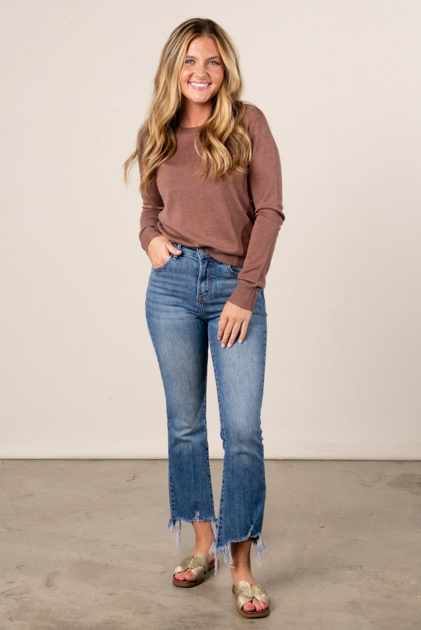 Olivia Fine Knit Raglan Sweater