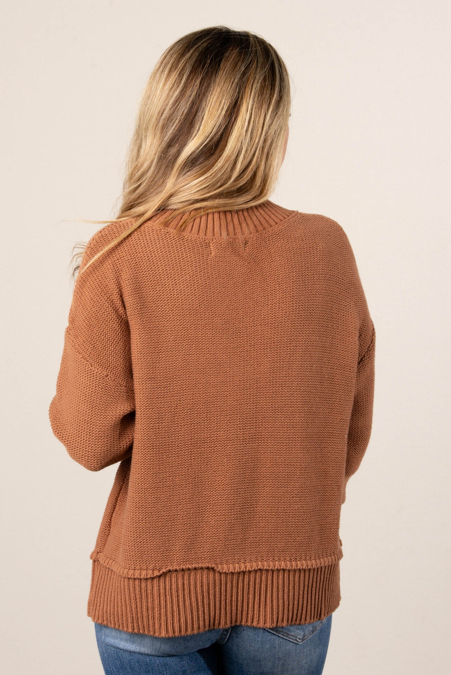 Maren Raised Seam Sweater