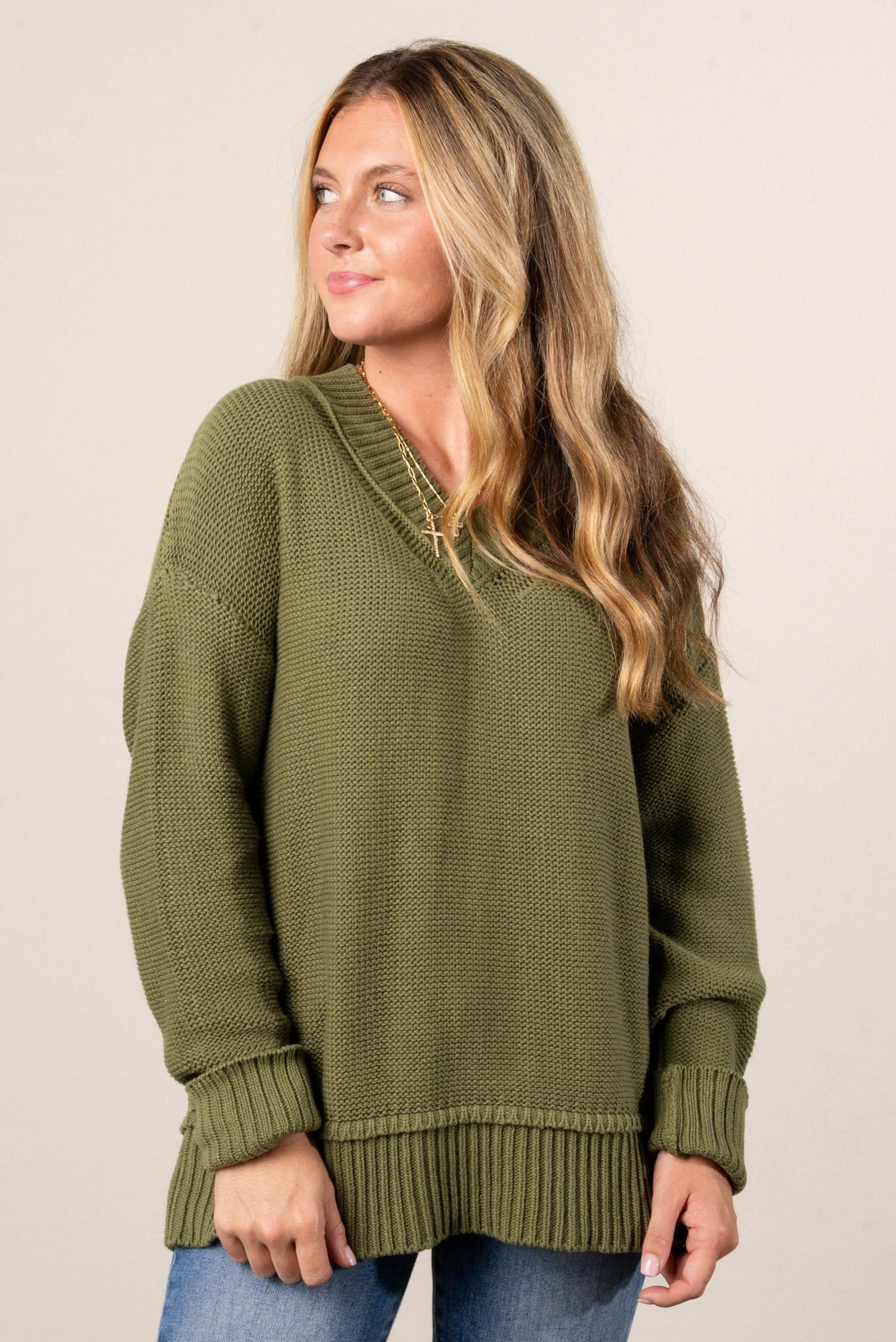Maren Raised Seam Sweater