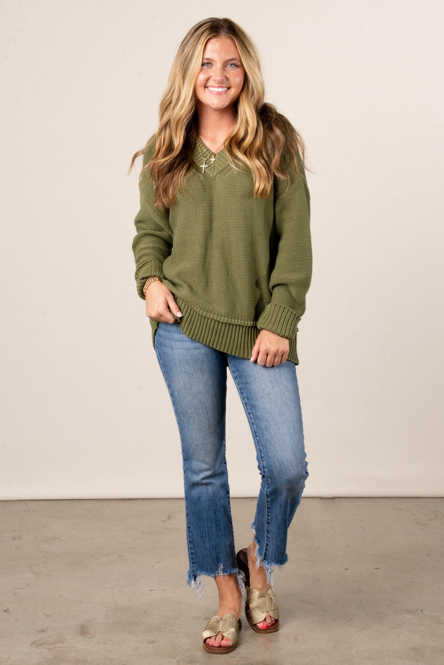 Maren Raised Seam Sweater
