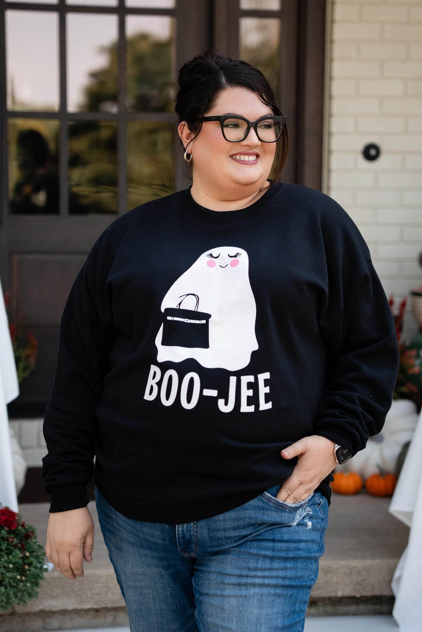 Boo-Jee Ghost Graphic Sweatshirt