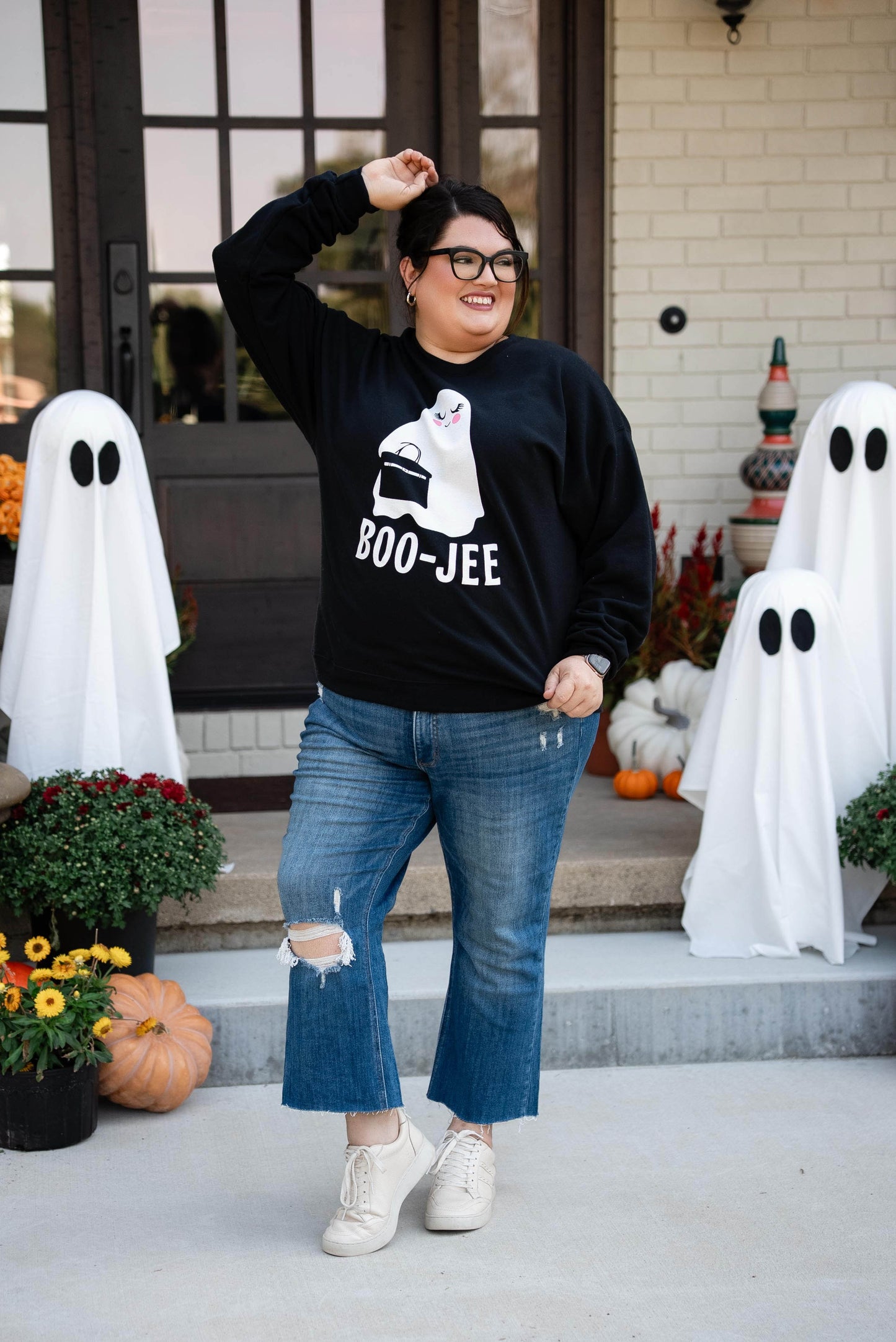 Boo-Jee Ghost Graphic Sweatshirt
