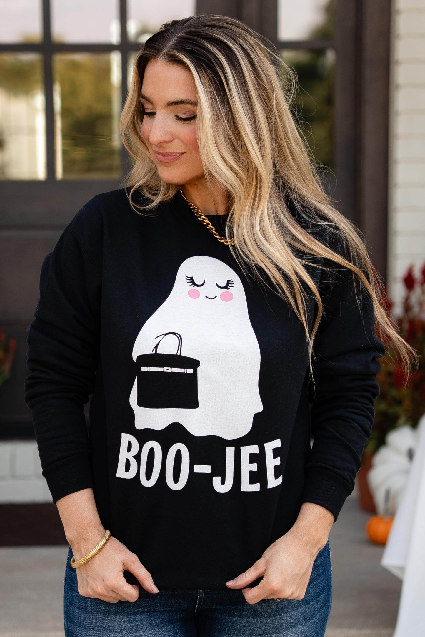 Boo-Jee Ghost Graphic Sweatshirt