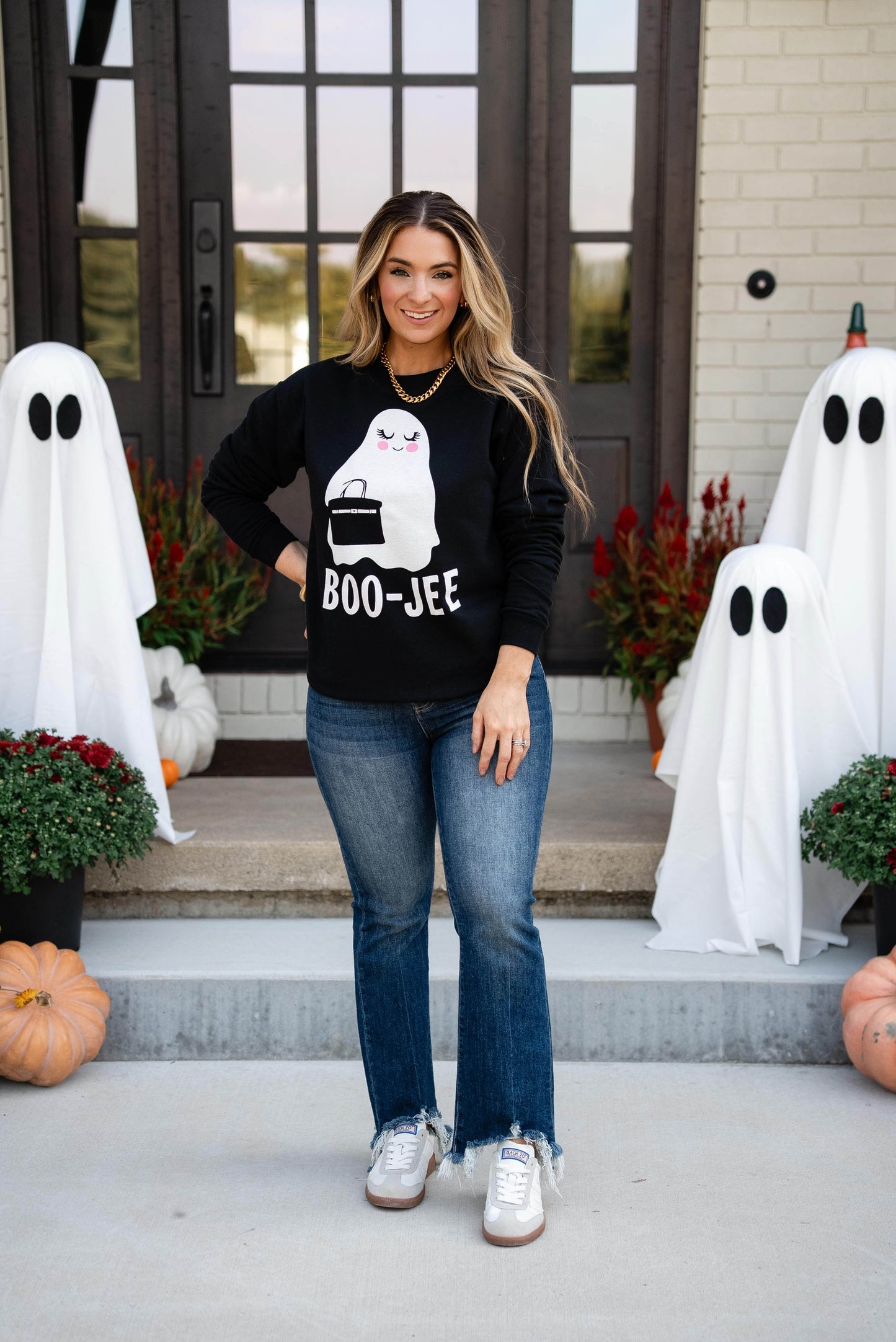 Boo-Jee Ghost Graphic Sweatshirt