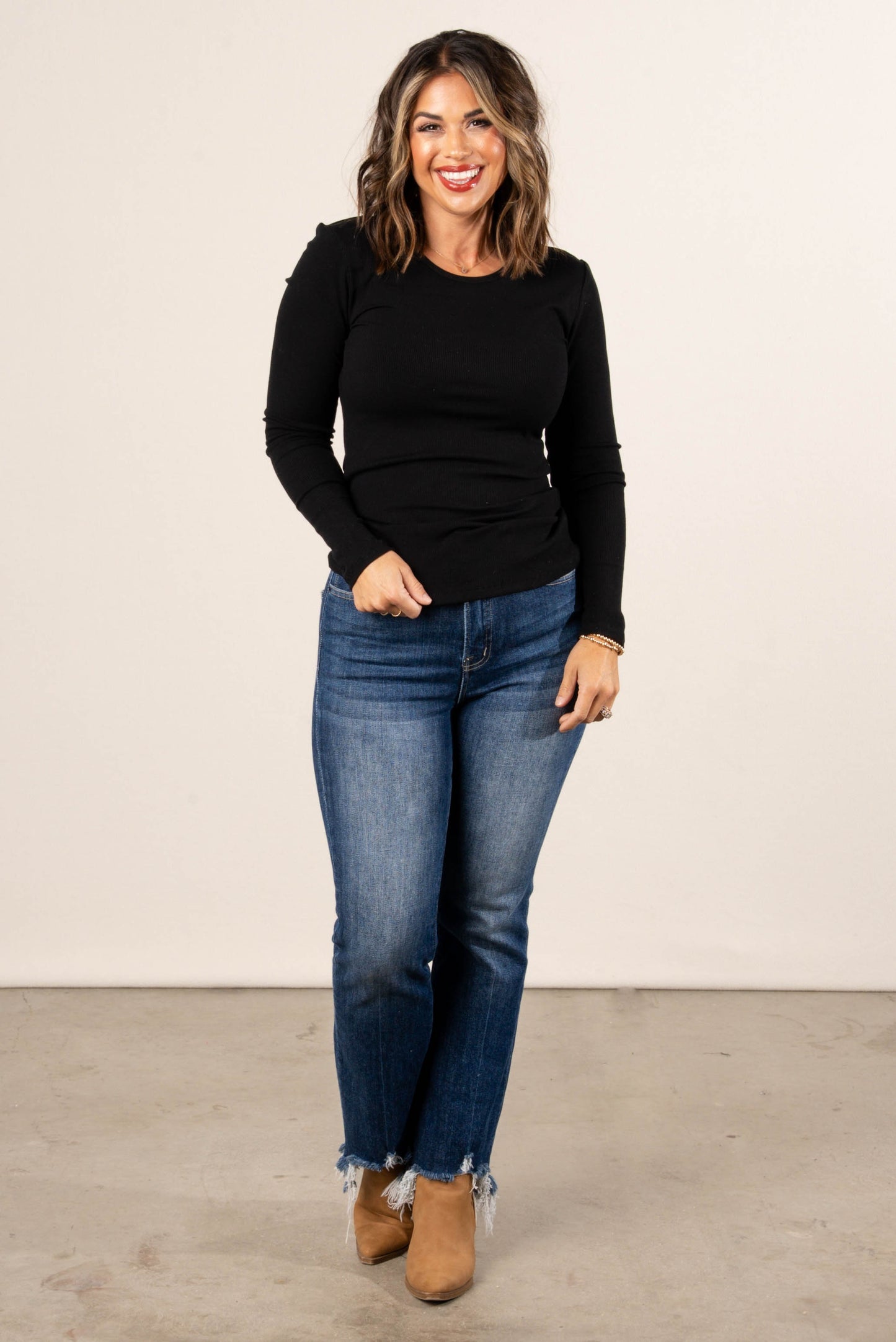 Grace Essential Fine Ribbed Top