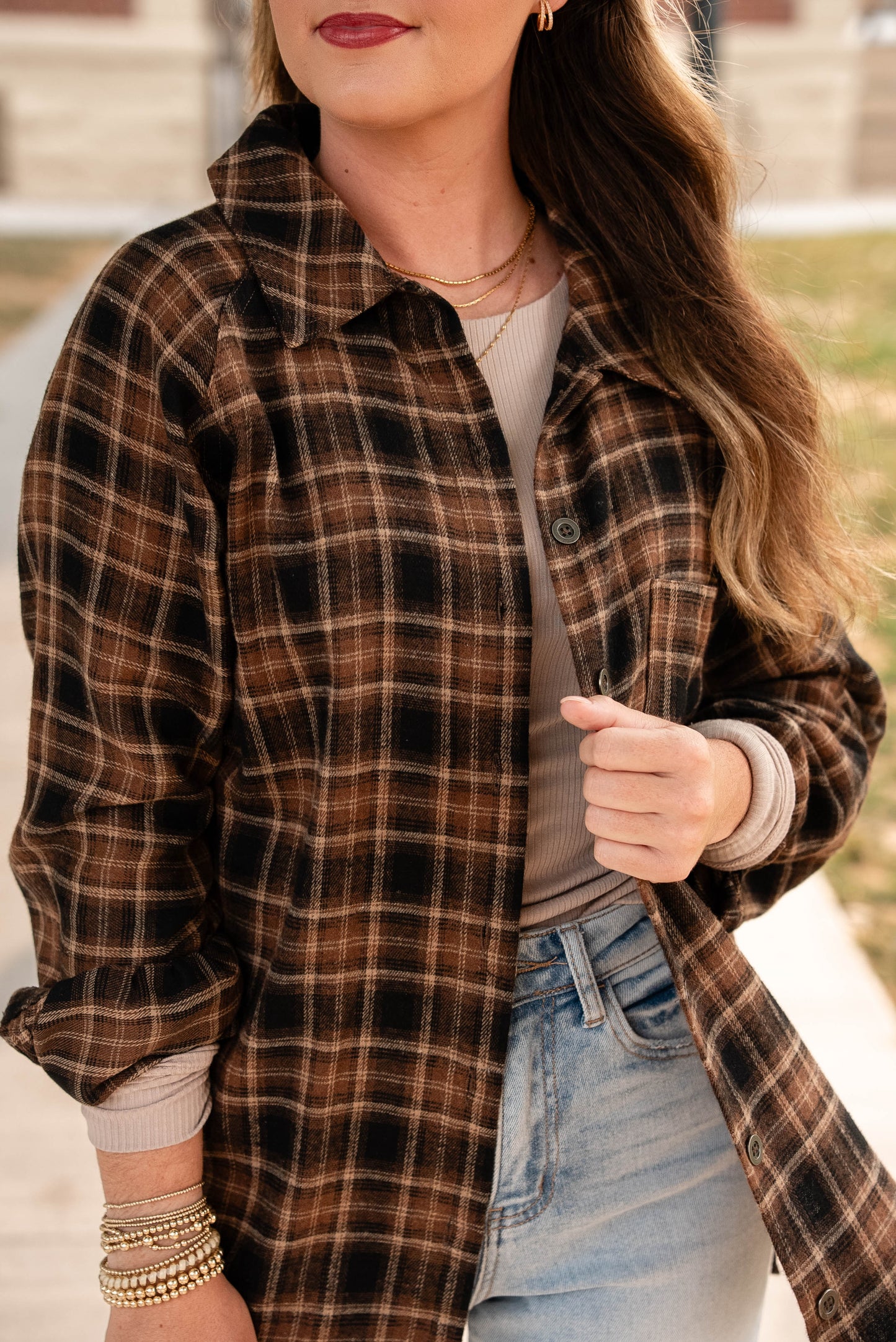 Brooklyn Plaid Flannel Shirt