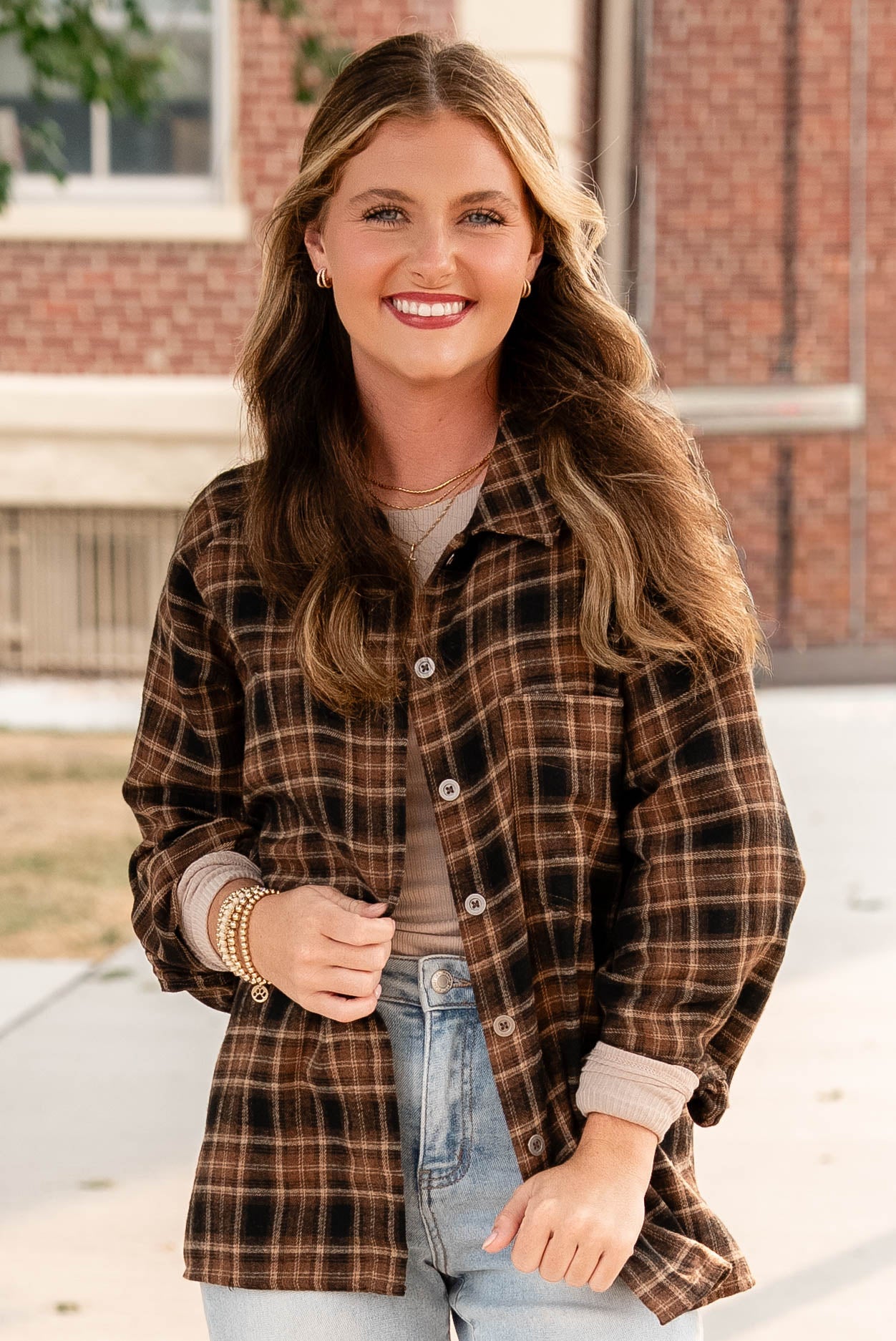 Brooklyn Plaid Flannel Shirt