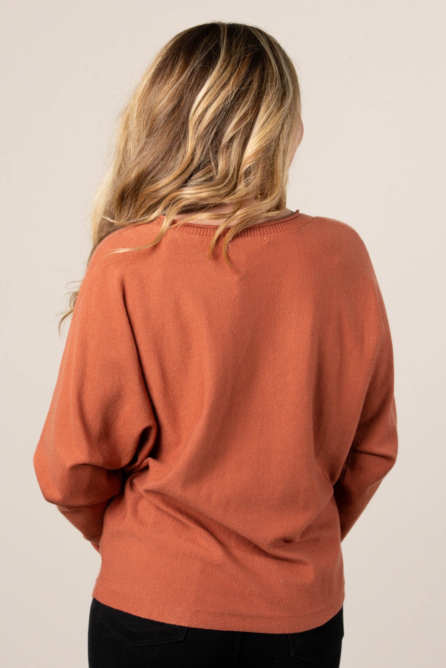 Callie Rolled Neck Dolman Sweater