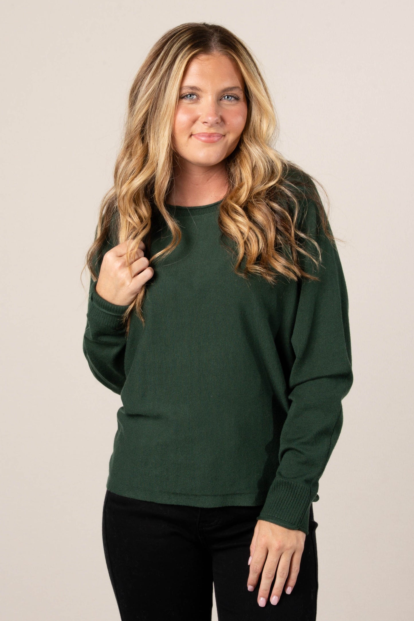 Callie Rolled Neck Dolman Sweater