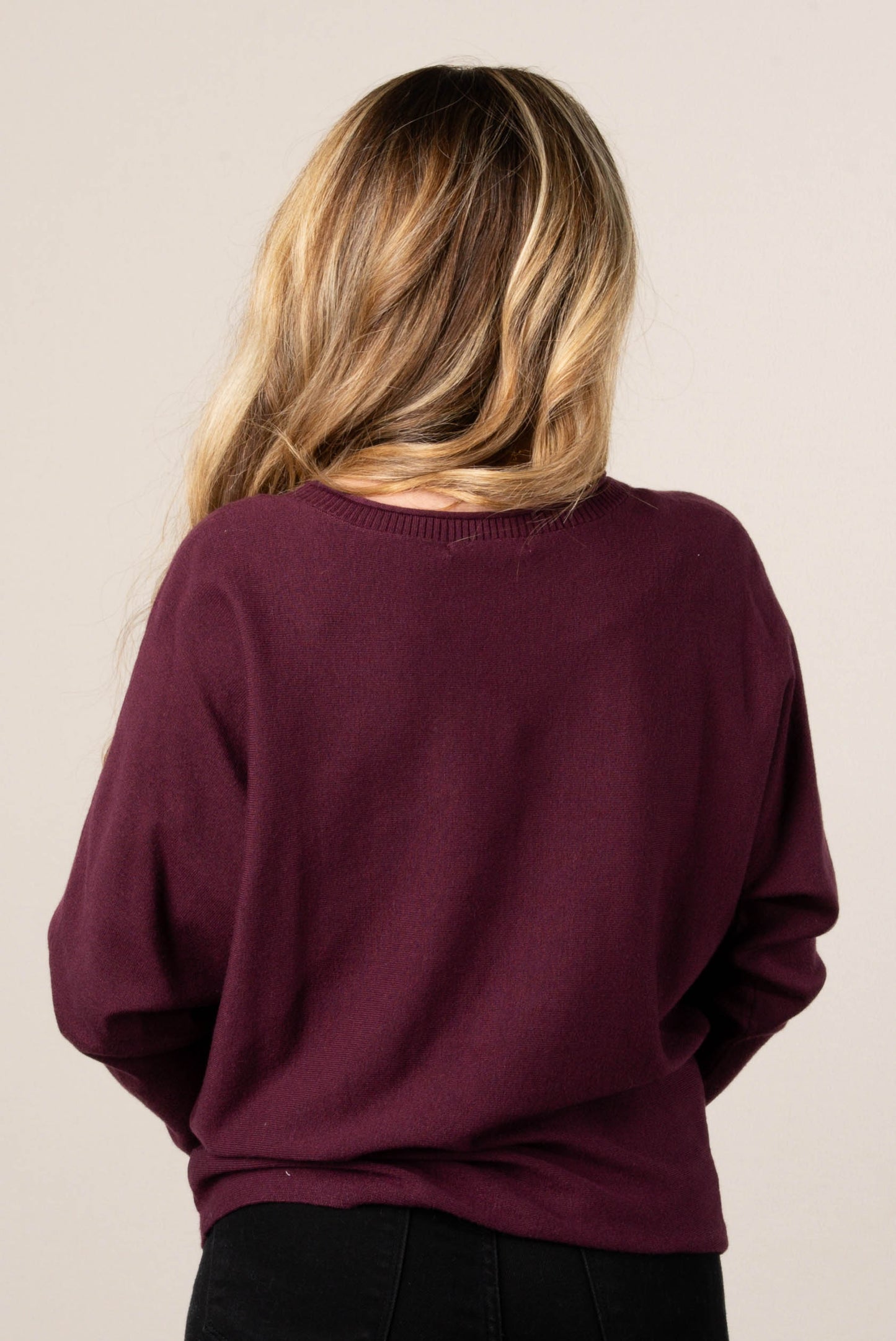 Callie Rolled Neck Dolman Sweater