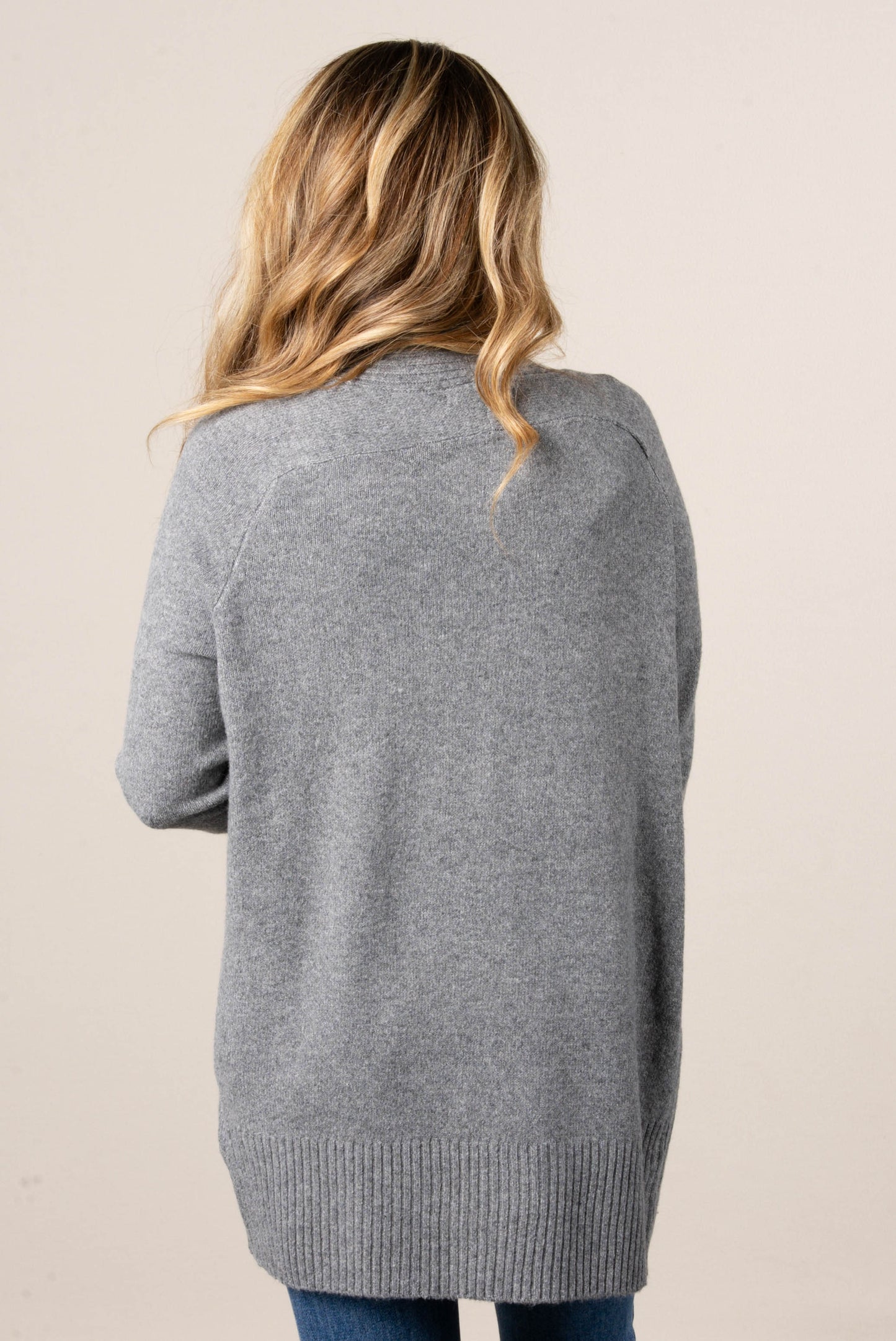Lennon Mixed Knit Sweater Cardigan