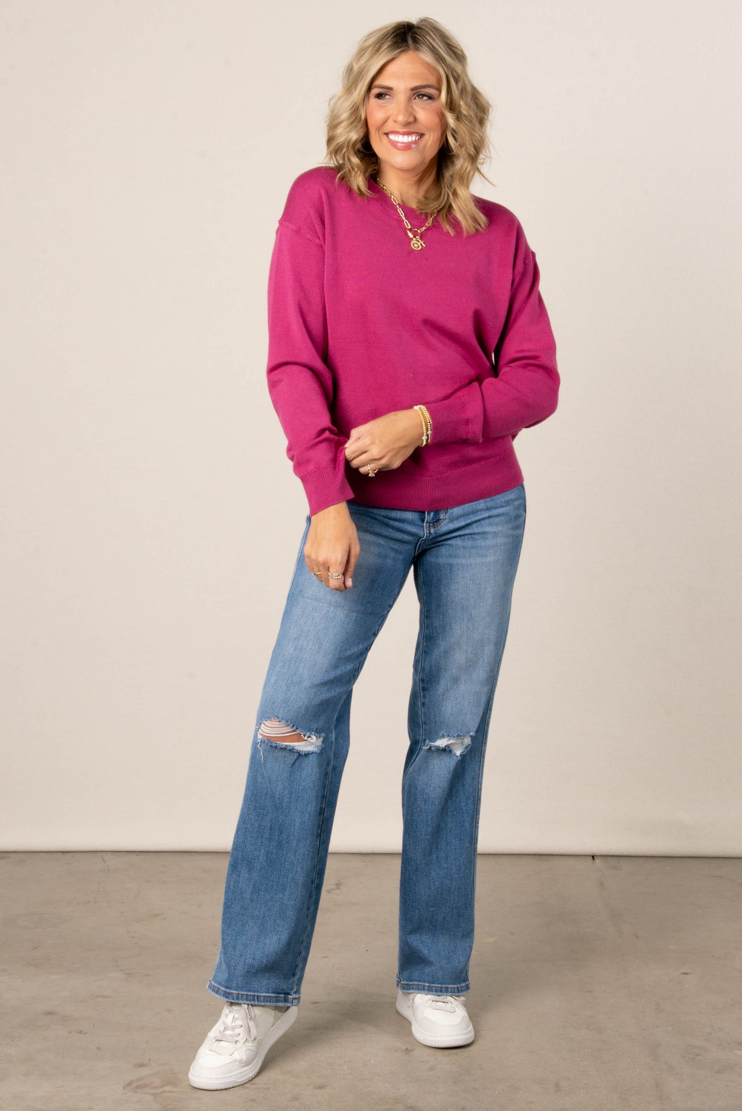 Elizabeth Top Stitch Sweater