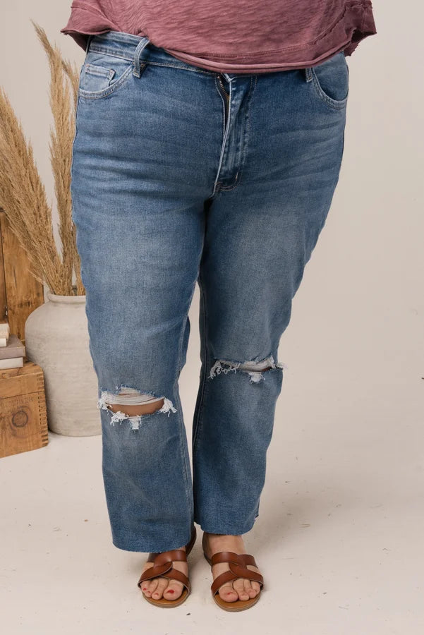 VERVET Denim | Jolene High Rise Crop Flare Jeans