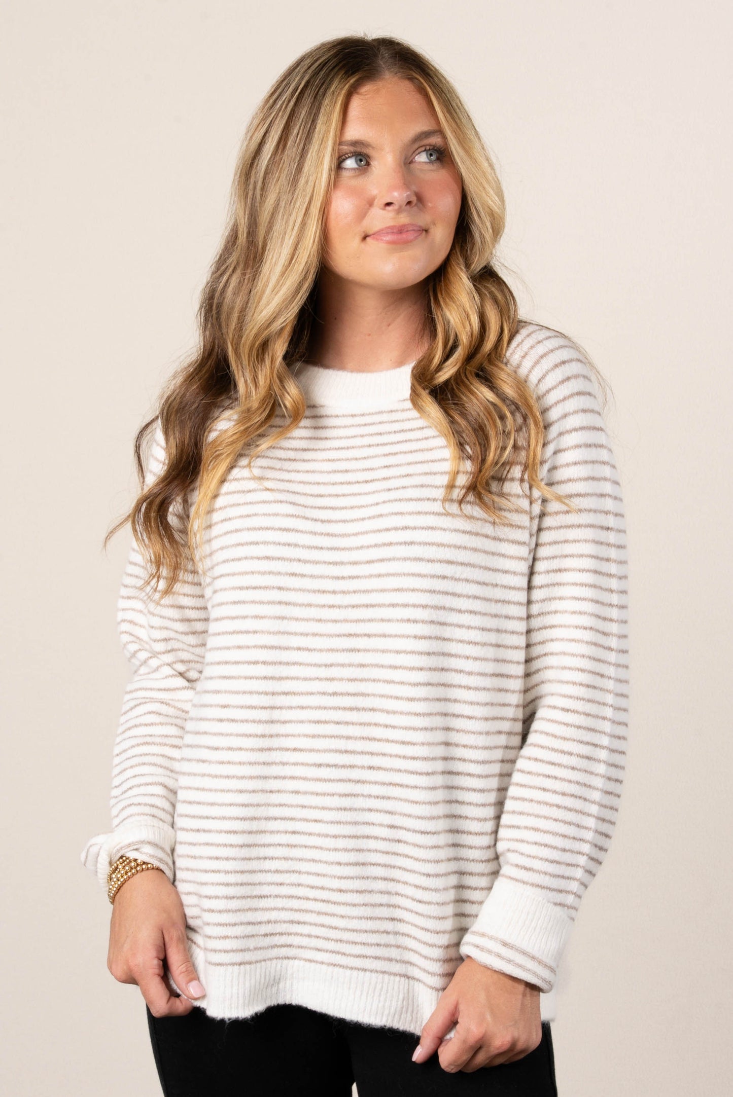 Annie Striped Raglan Sweater