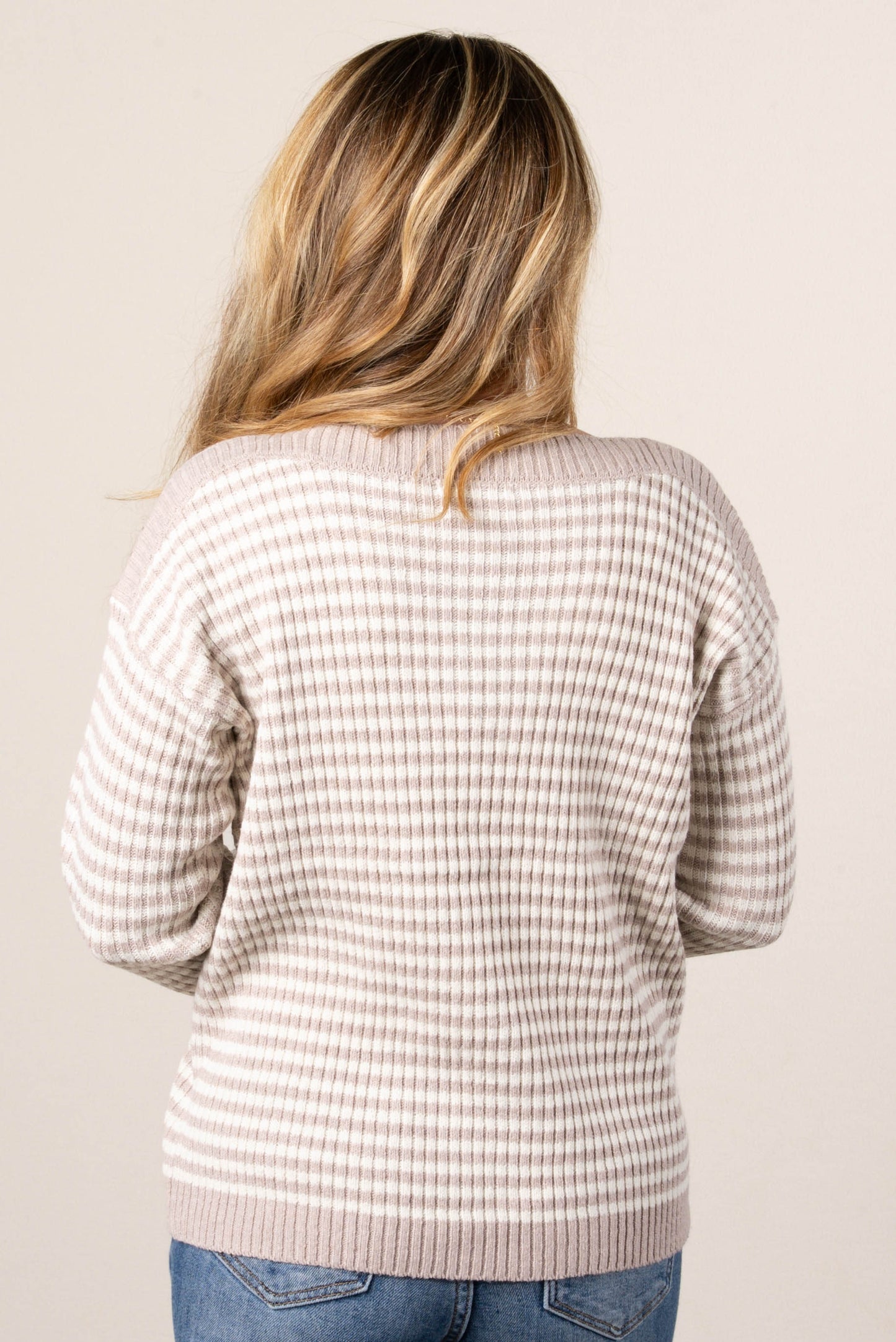 Ellie Striped Boat Neck Sweater