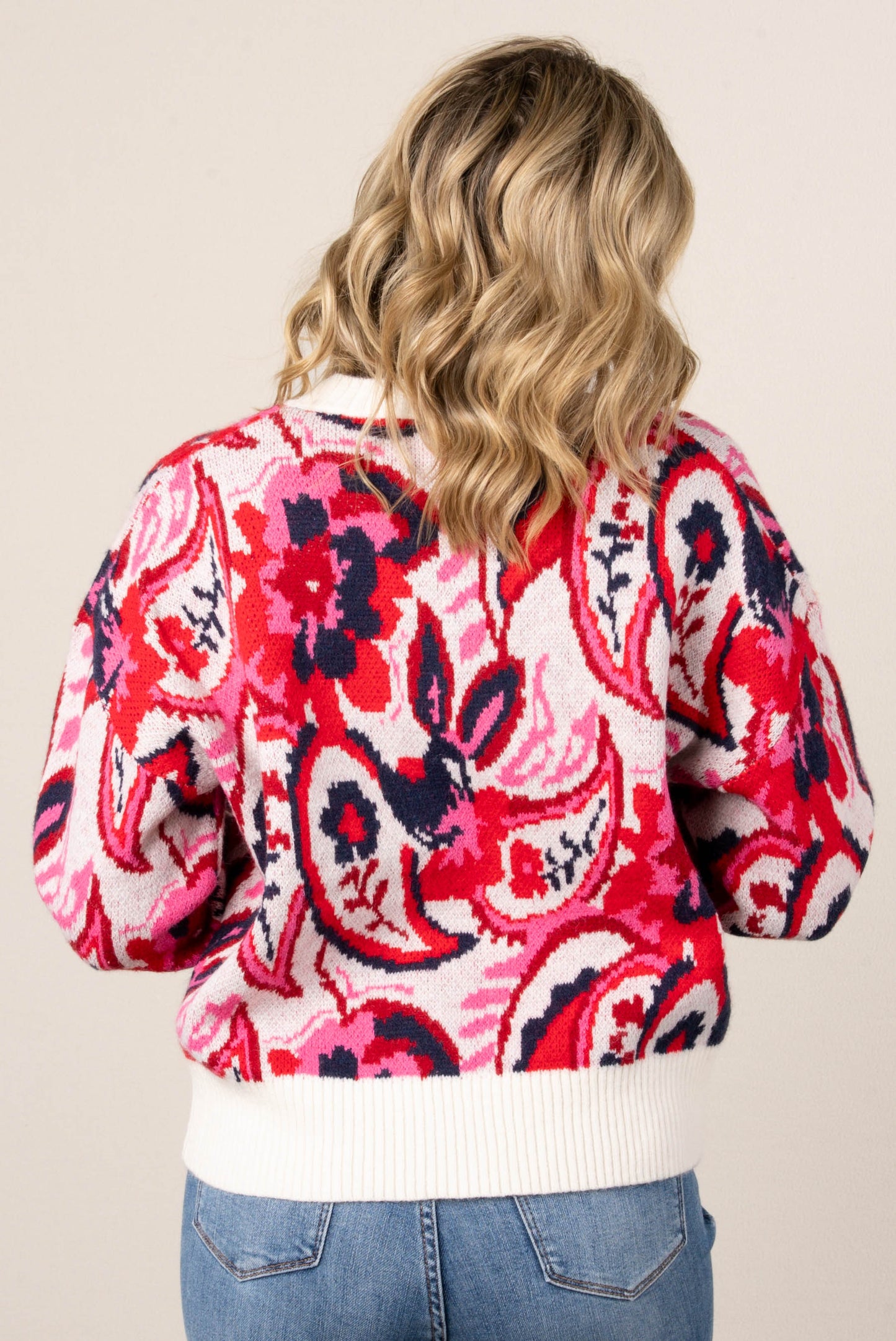 Hazel Paisley Knit Sweater