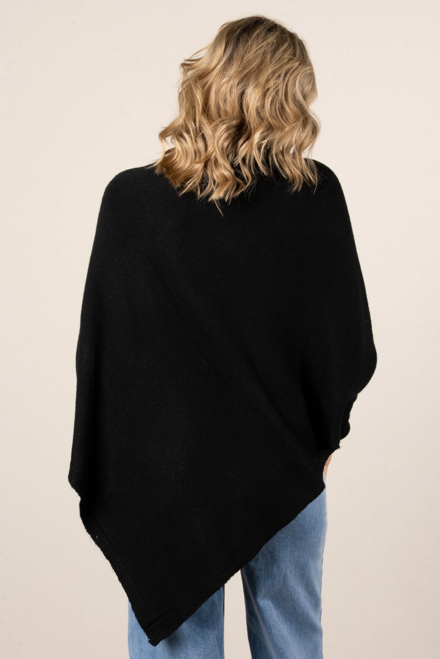 Alessia Asymmetrical Poncho Sweater