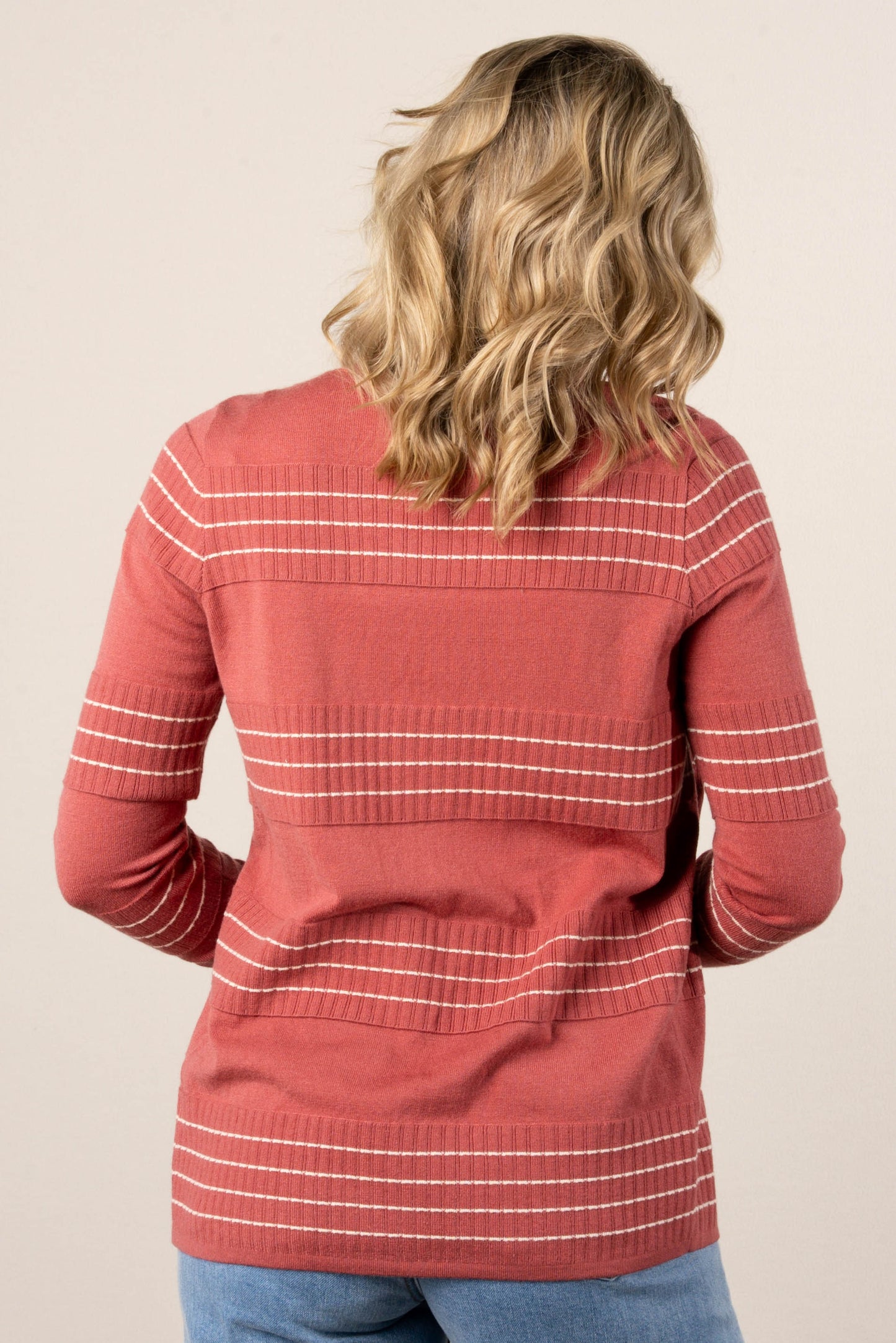 Lilly Stitch Striped Sweater Cardigan