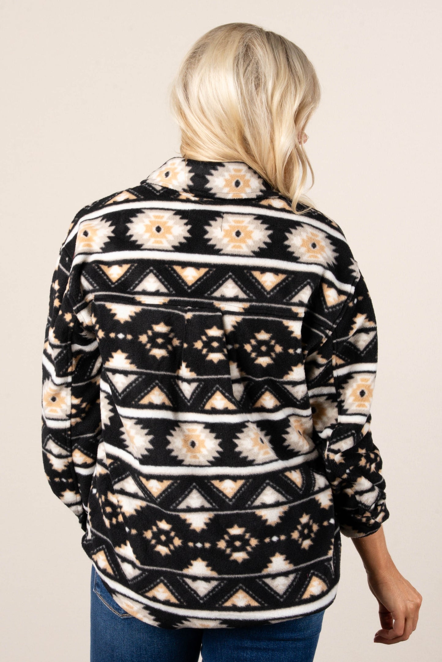 Maya Printed Fleece Shacket