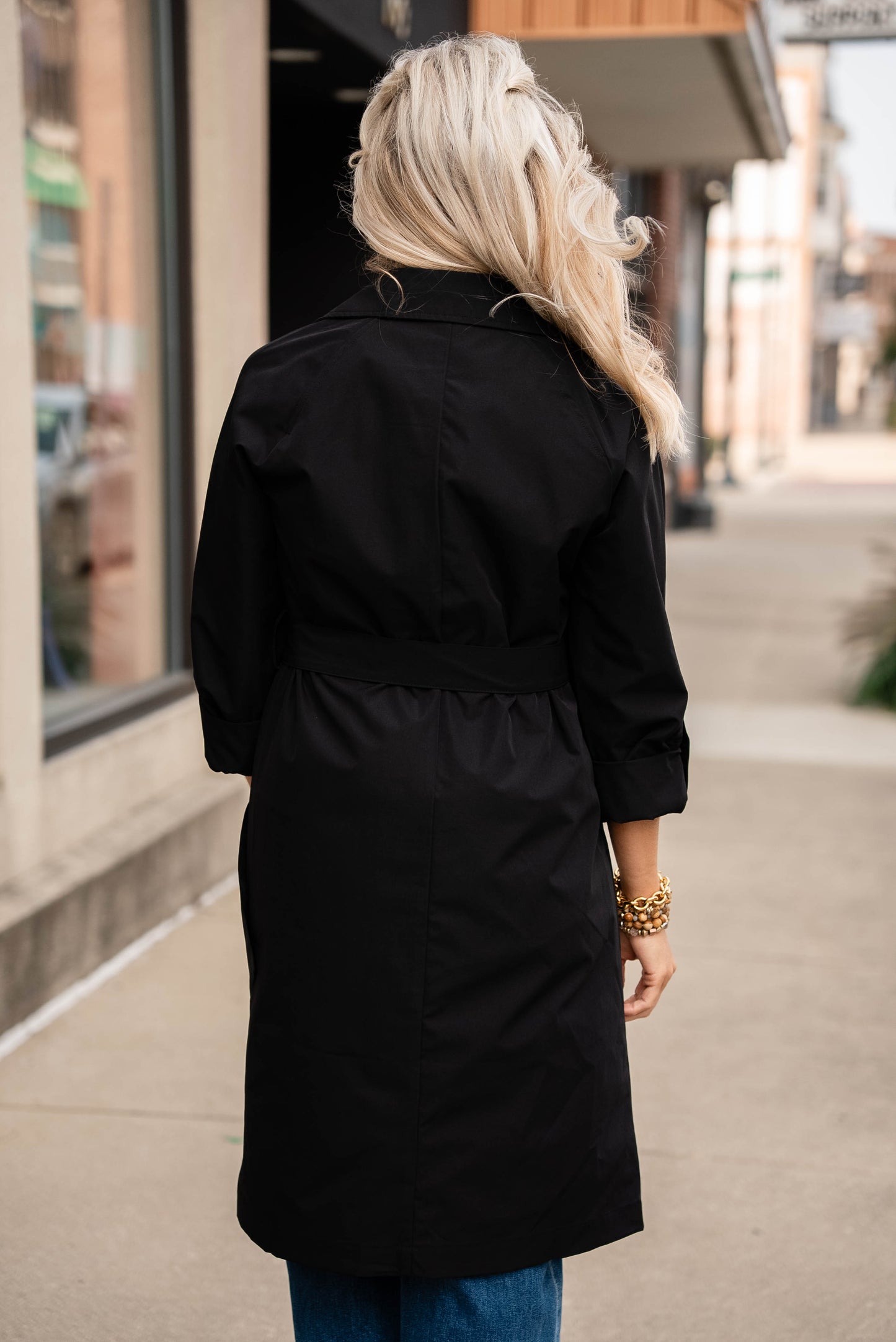 Gracie Double Breasted Belted Trench Coat