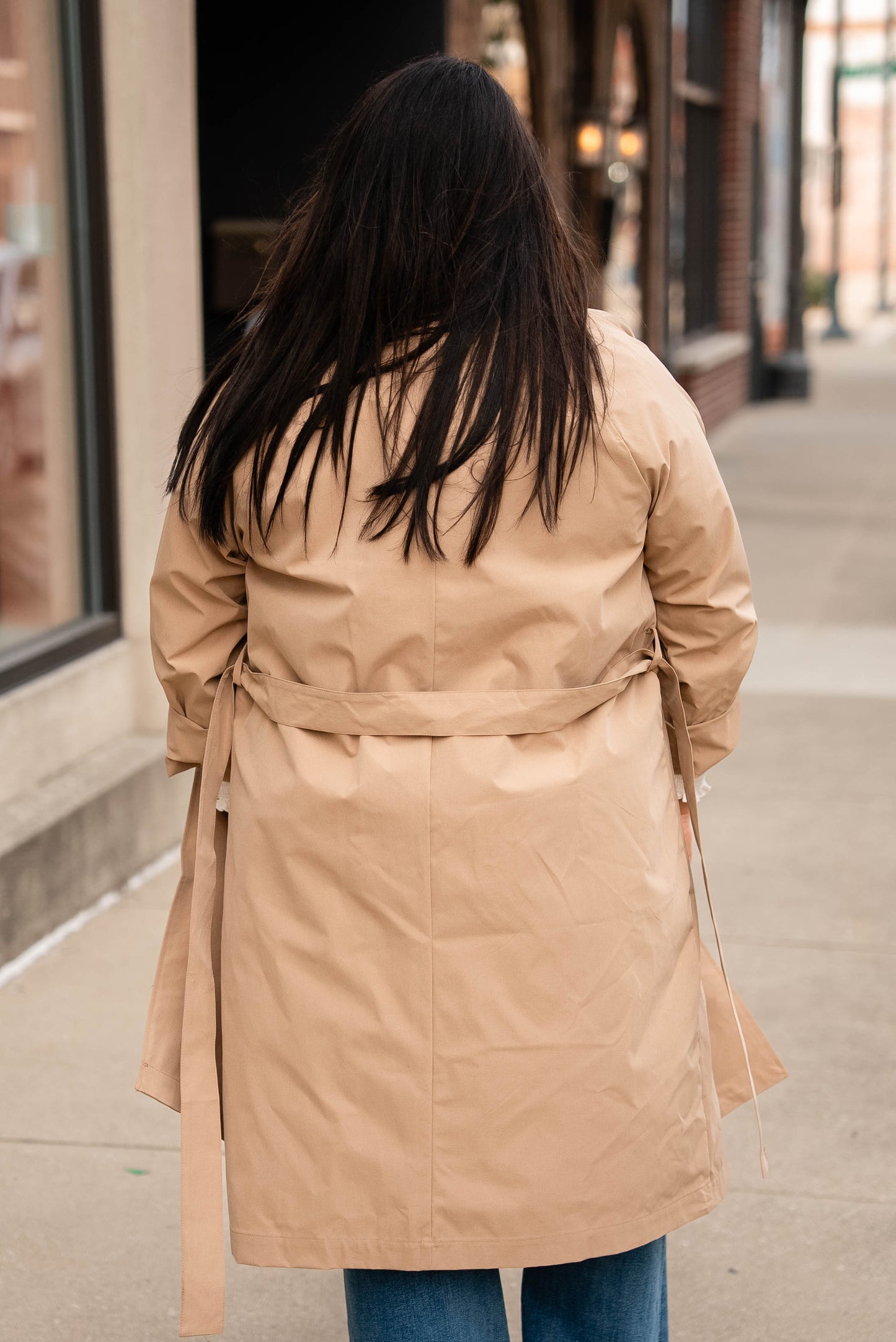 Gracie Double Breasted Belted Trench Coat