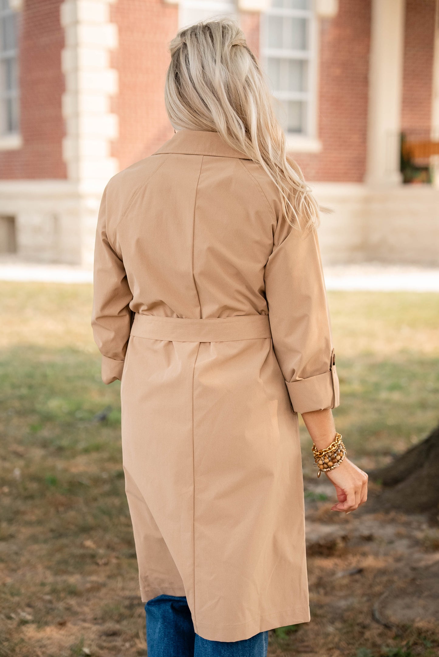 Gracie Double Breasted Belted Trench Coat