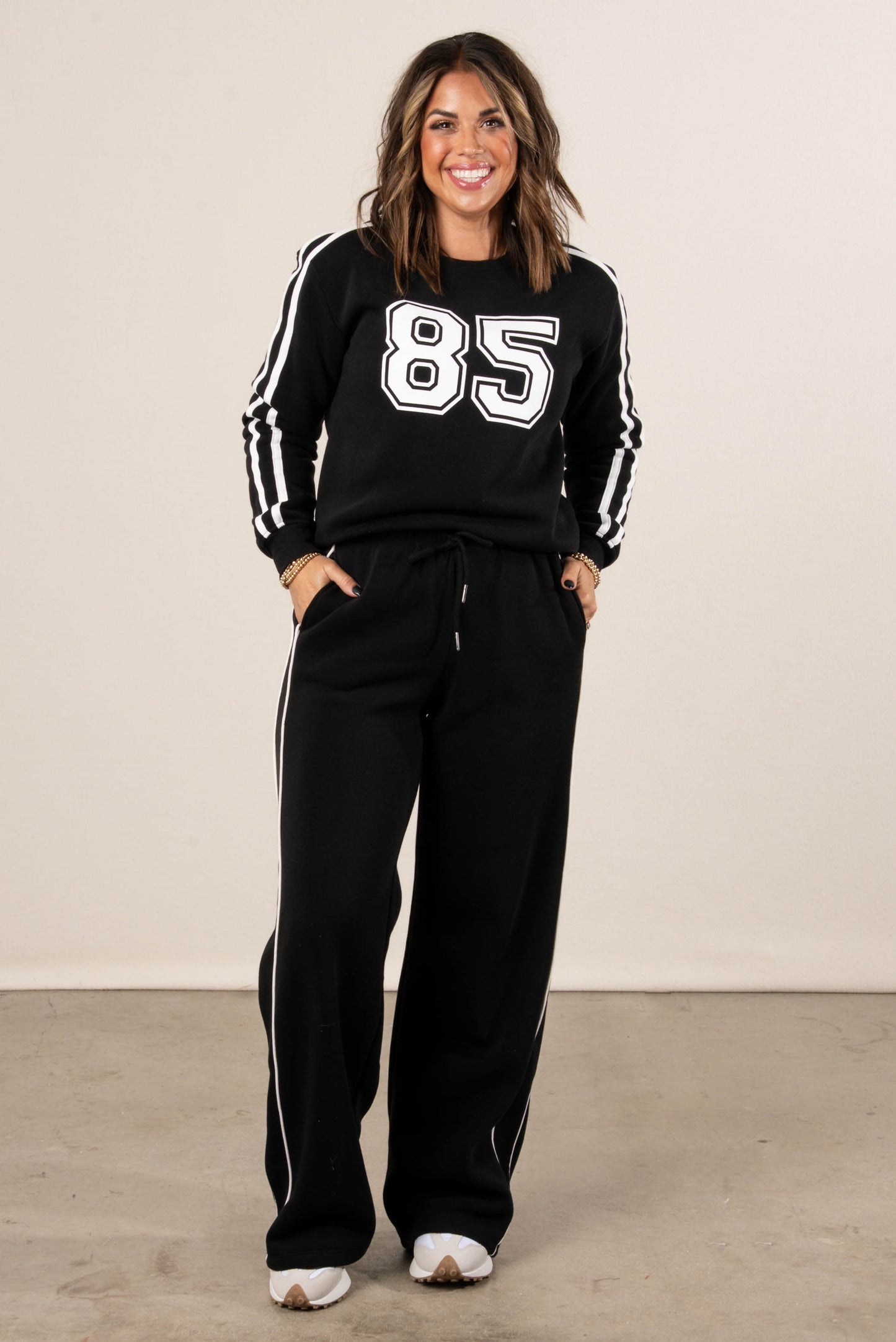 Kylie Side Striped Drawstring Sweatpants