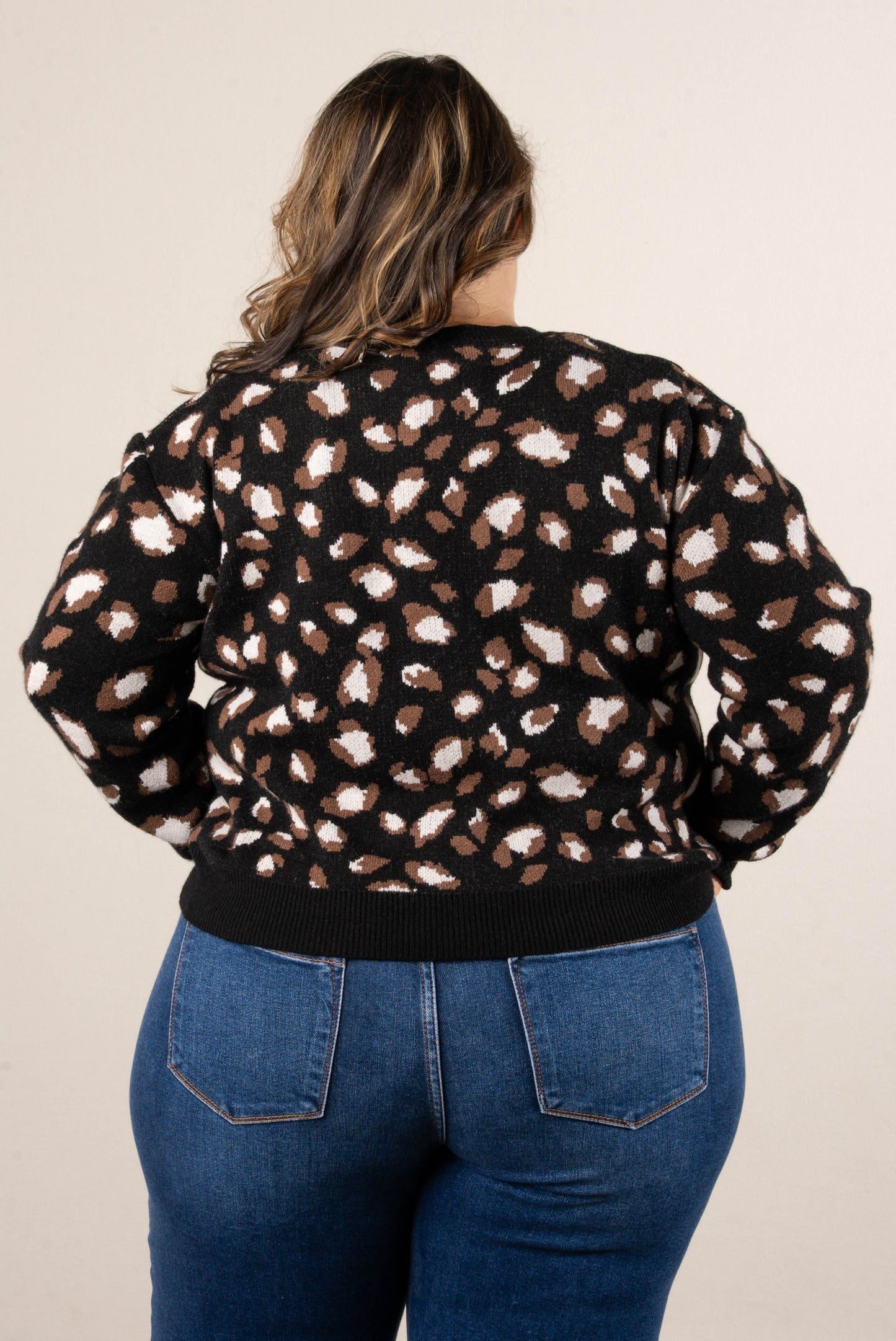 Brianna Leopard Knit Sweater