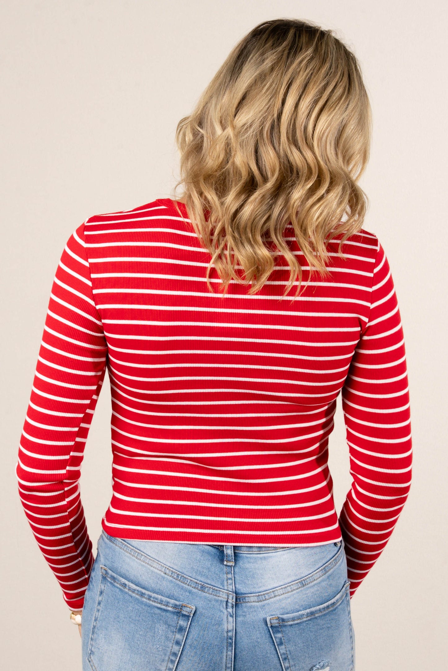 Kate Fine Ribbed Stripe Top