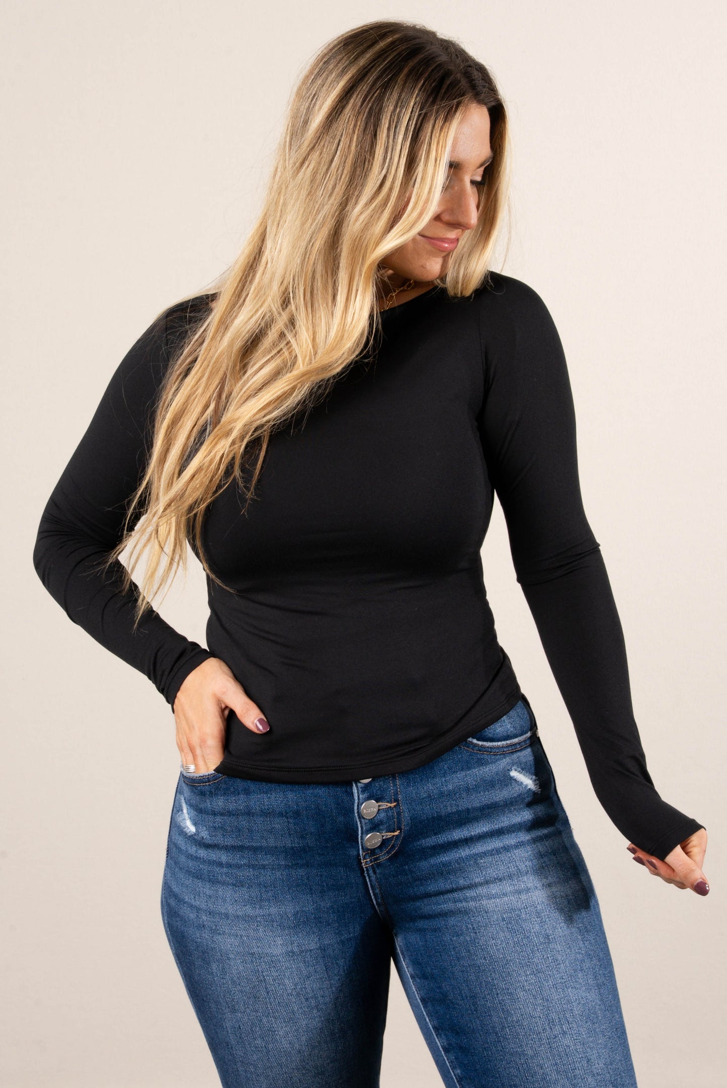 Riley Brushed Knit Boat Neck Top