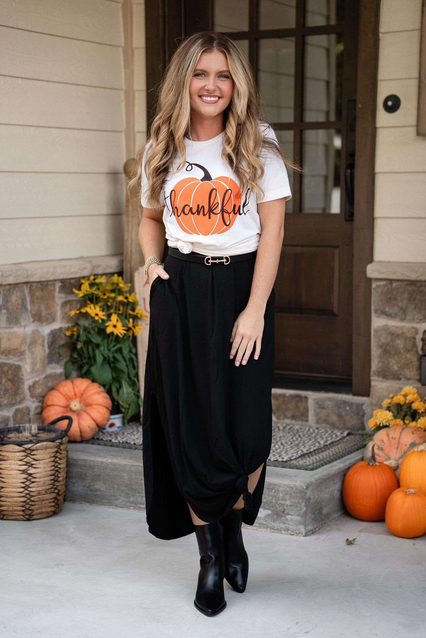 Thankful Pumpkin SS Graphic Tee