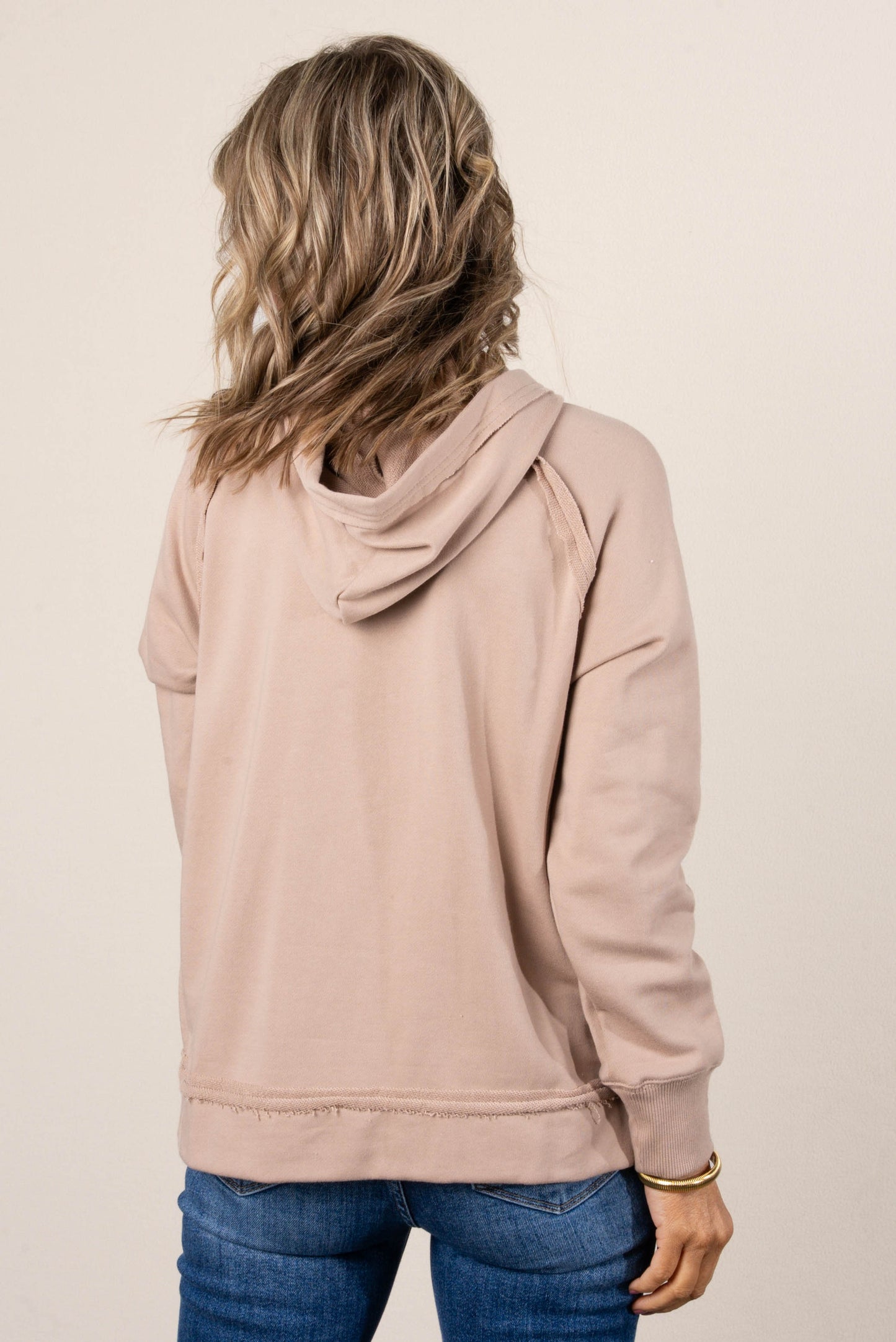 Dana Raw Seamed Hooded Top